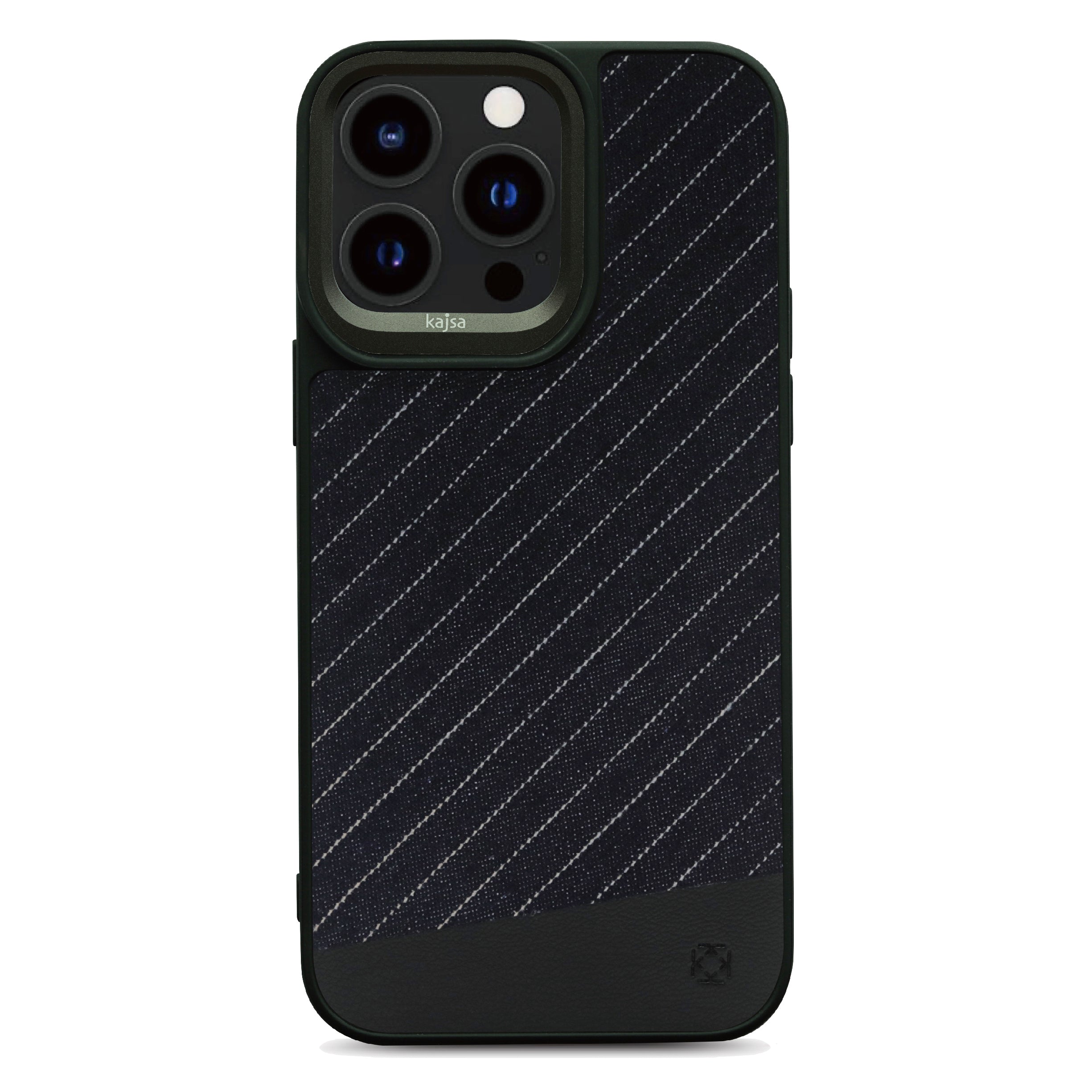 Denim Collection - Stripe Gentleman Back Case for iPhone 15