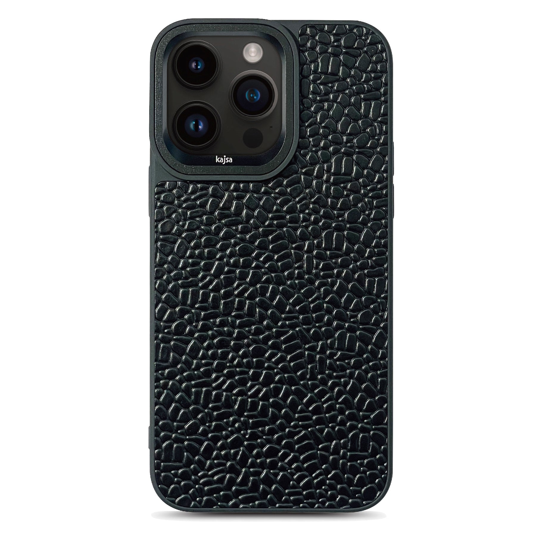 Genuine Leather Glaze Pattern Back Case for iPhone 15