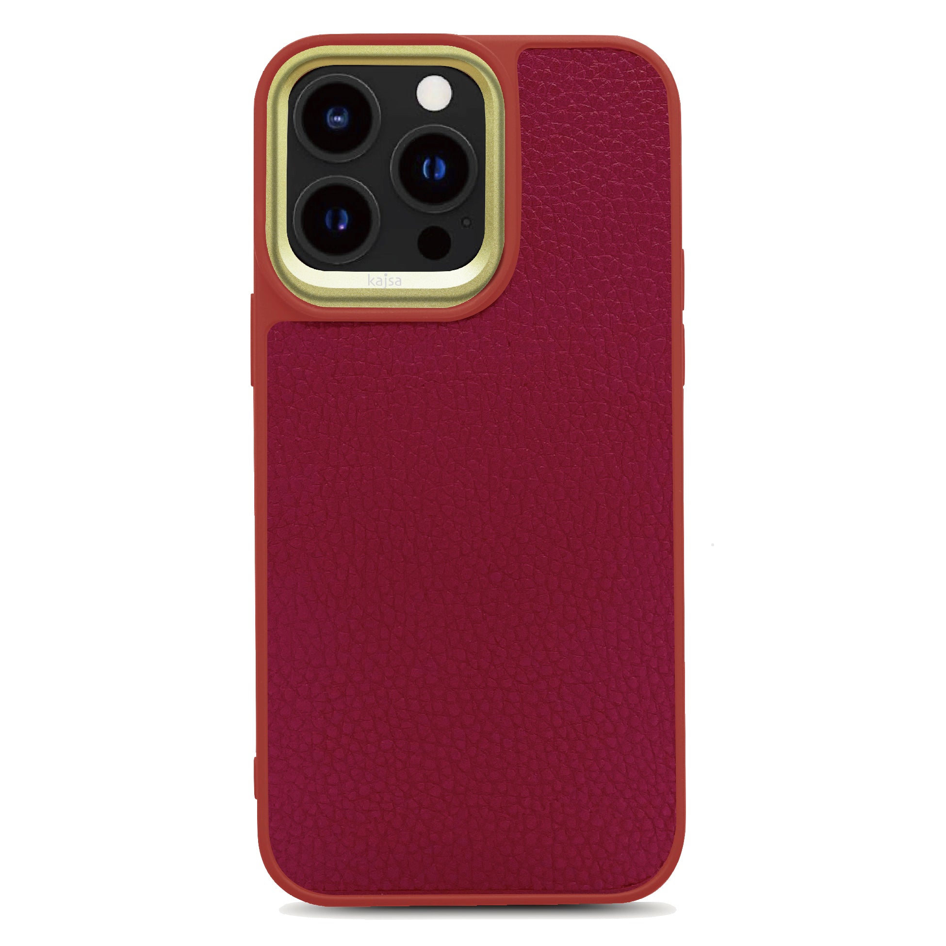 Preppie Collection - Litchi Pattern Back Case for iPhone 15