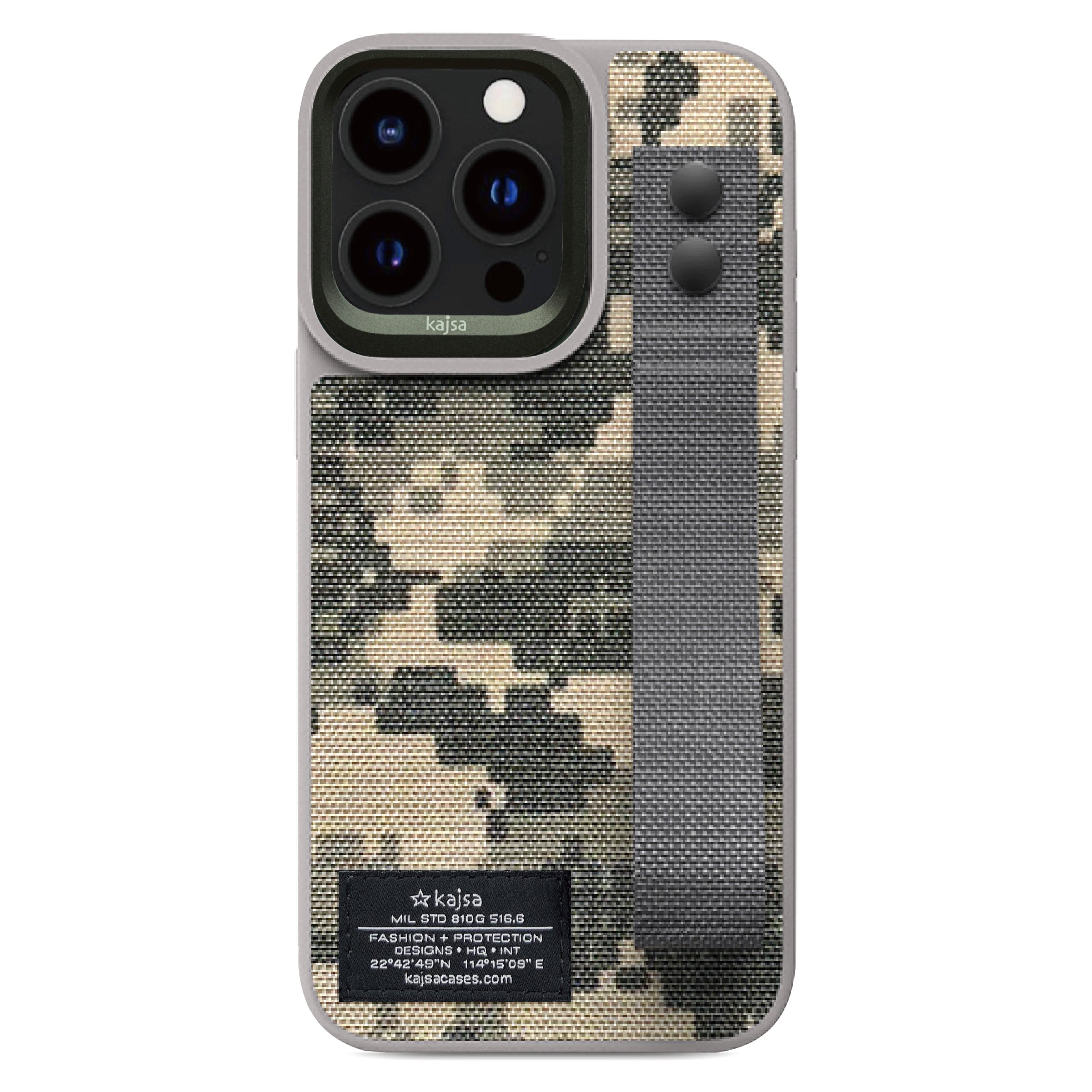 Military Collection - Straps Back Case for iPhone 15