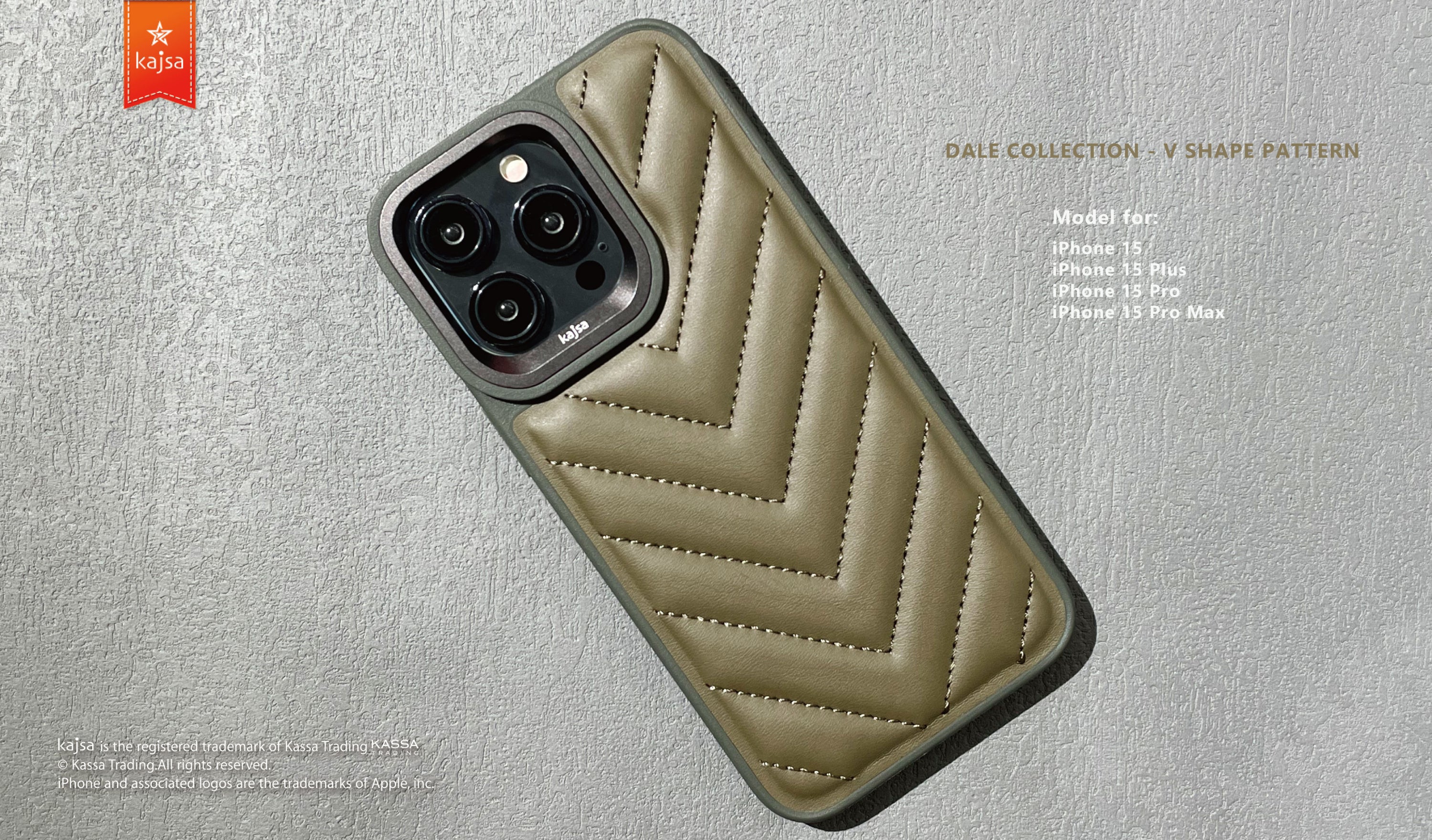 Dale Collection - V Shape Back Case for iPhone 15