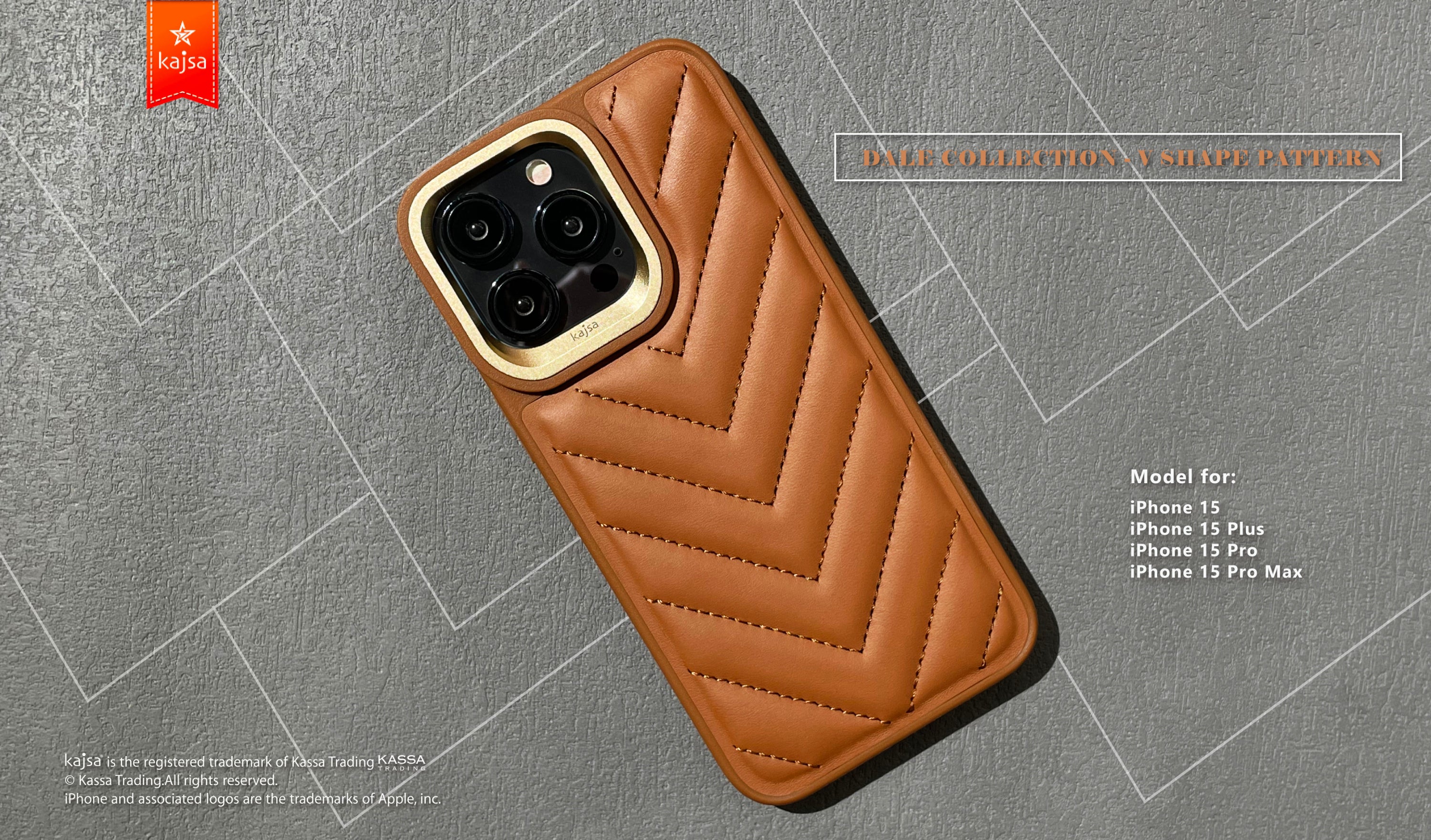 Dale Collection - V Shape Back Case for iPhone 15