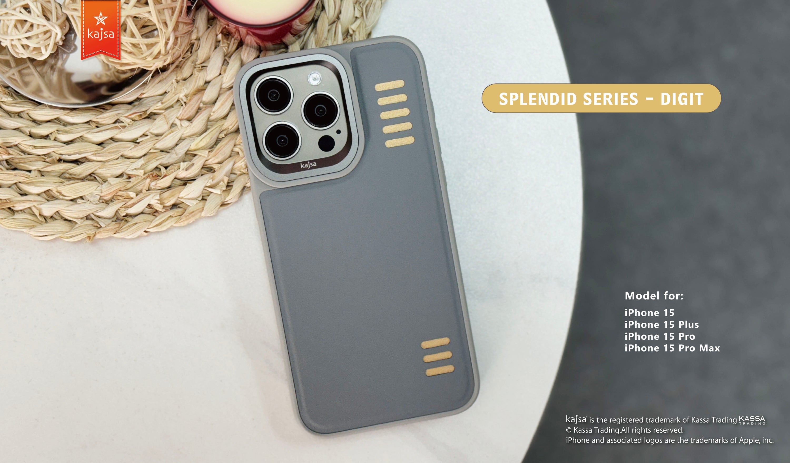 Splendid Series Collection - Digit Back Case for iPhone 15