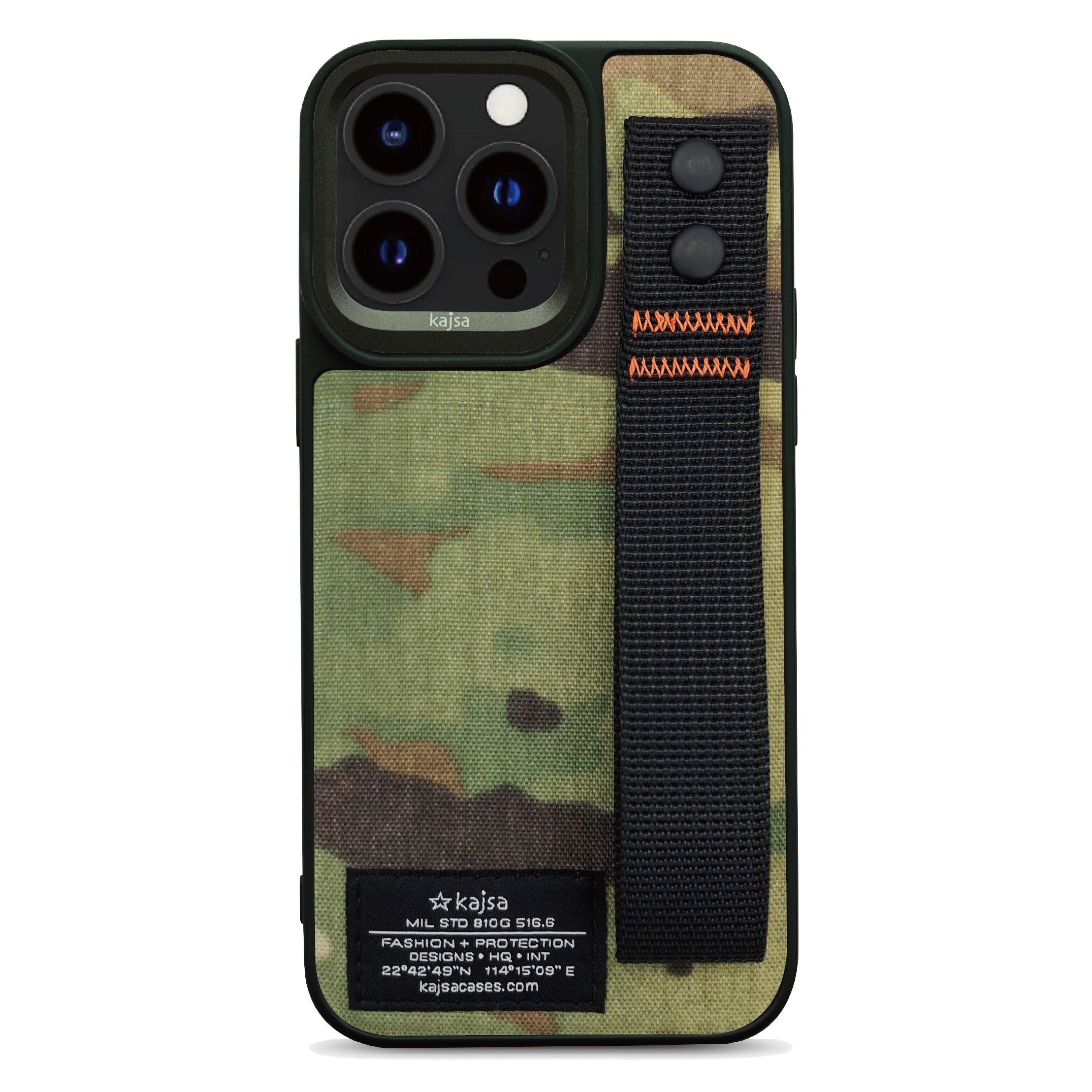 Military Collection - Straps Back Case for iPhone 15