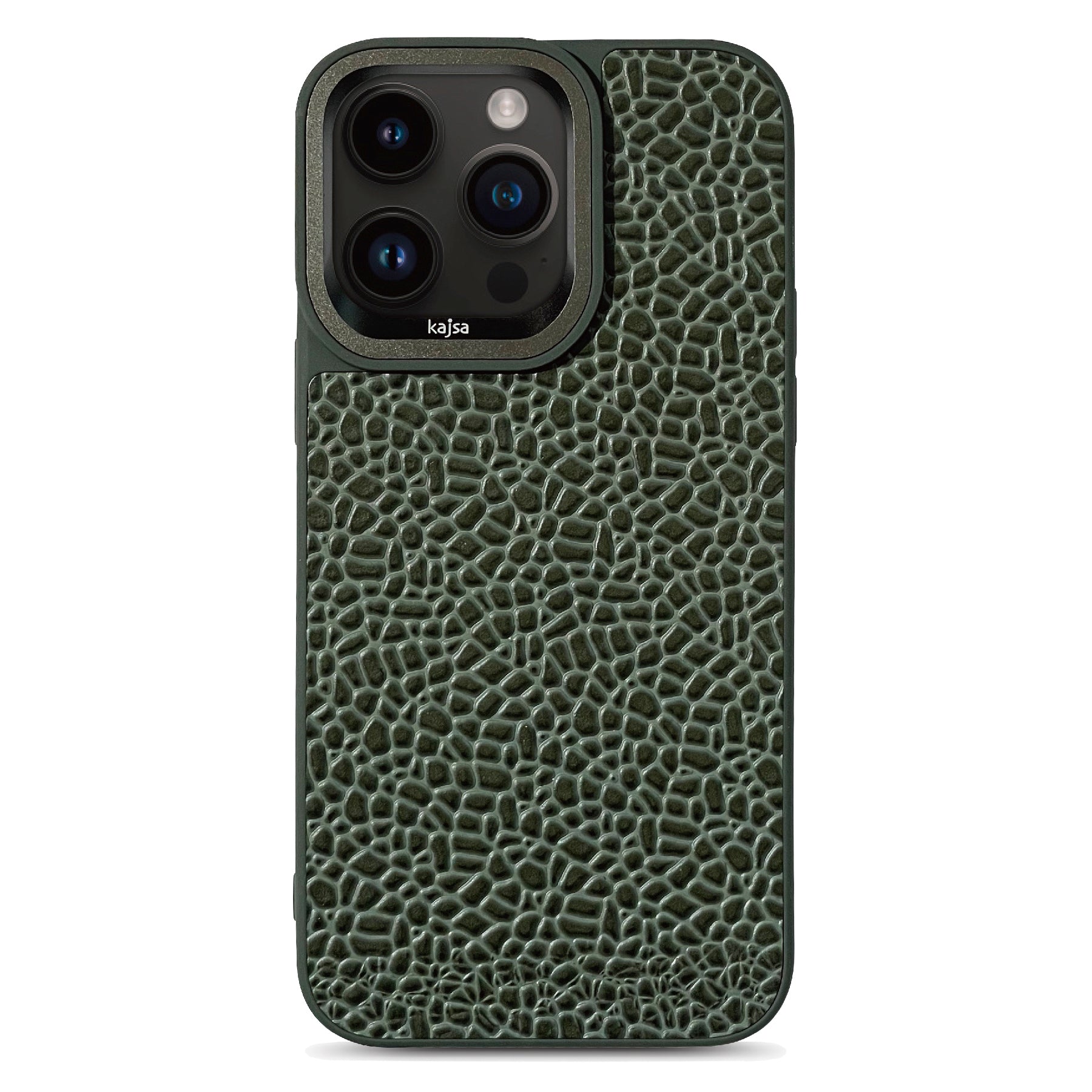 Genuine Leather Glaze Pattern Back Case for iPhone 15