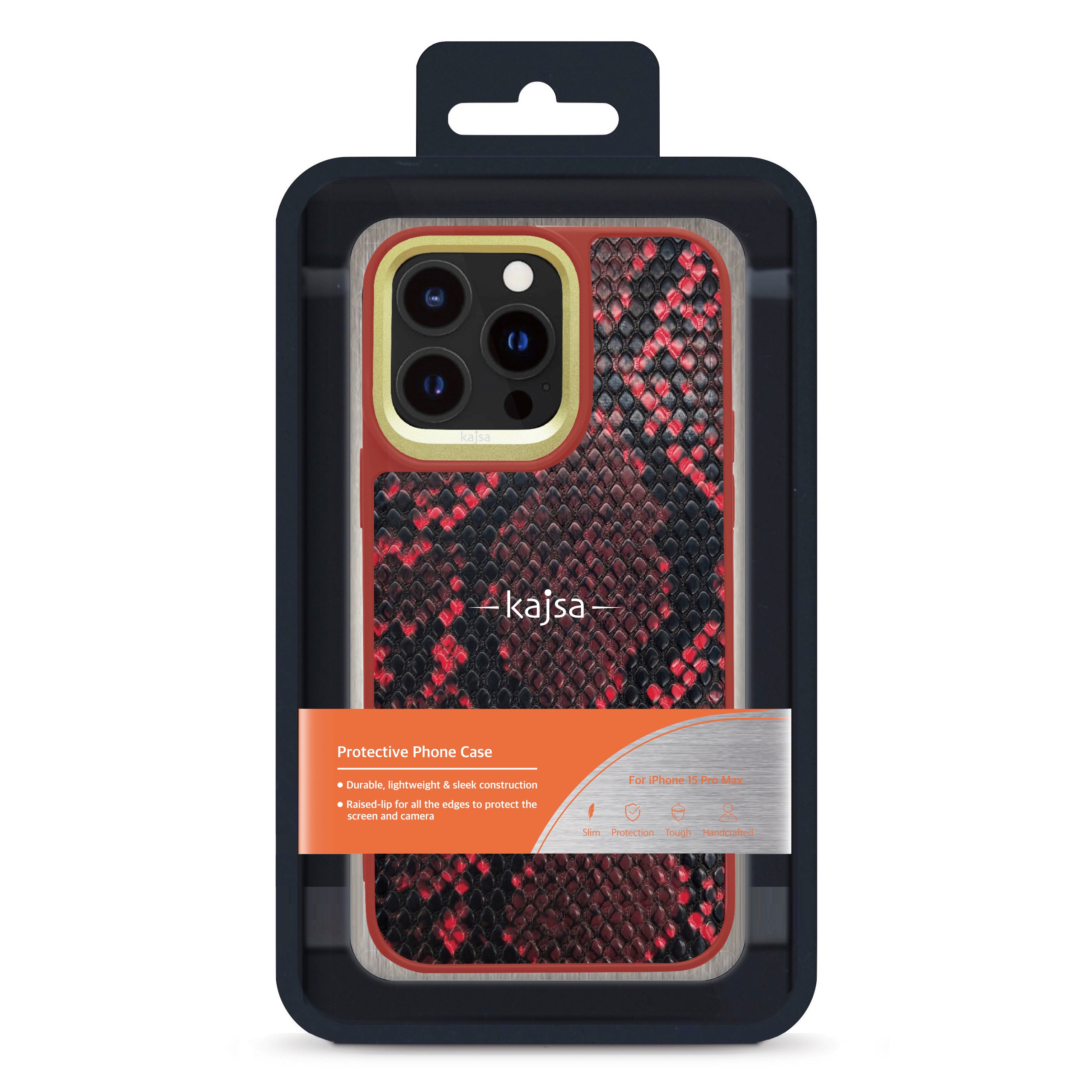 Glamorous Collection - Snake Pattern 2 Back Case for iPhone 15