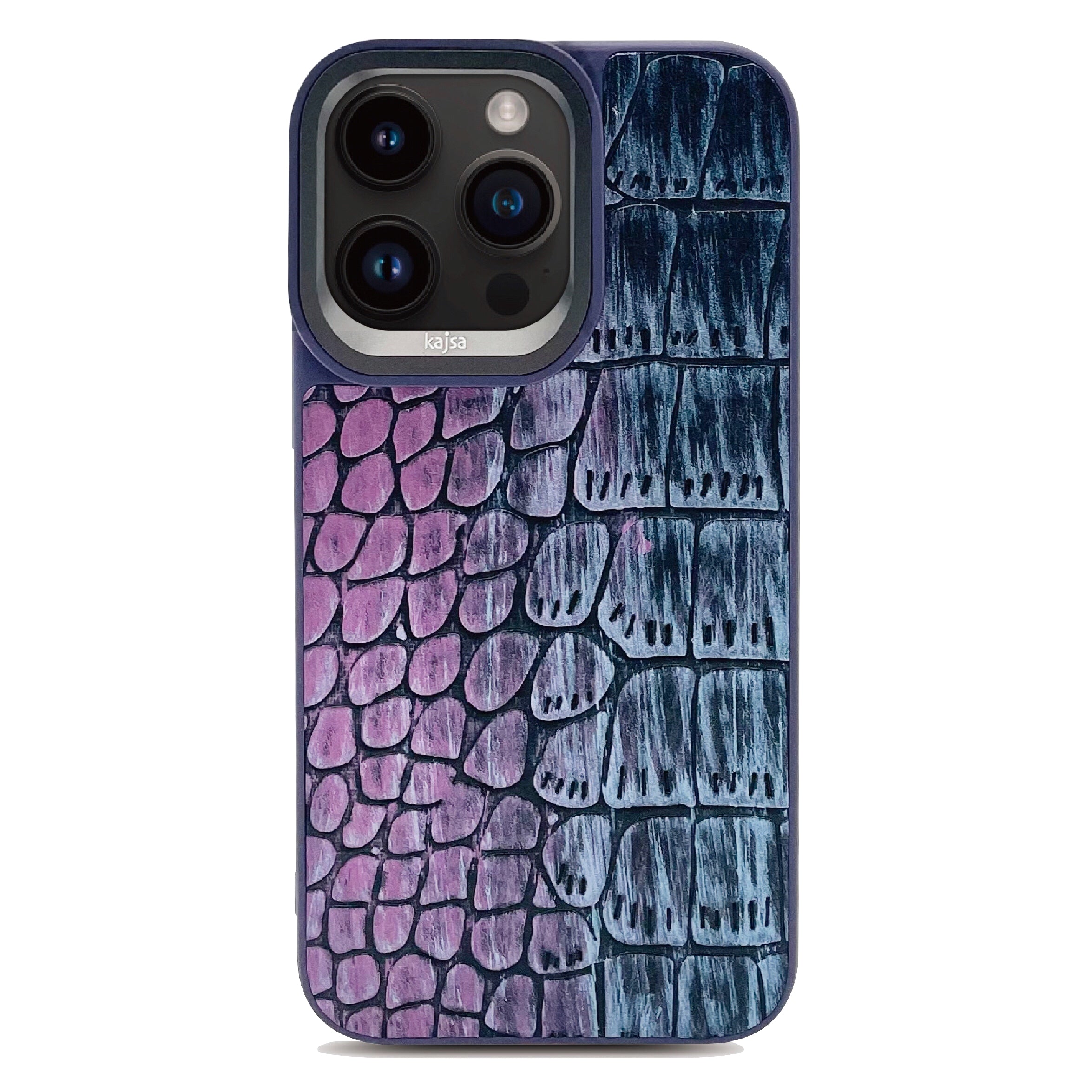 Glamorous Collection - Dual Snake Pattern Back Case for iPhone 15