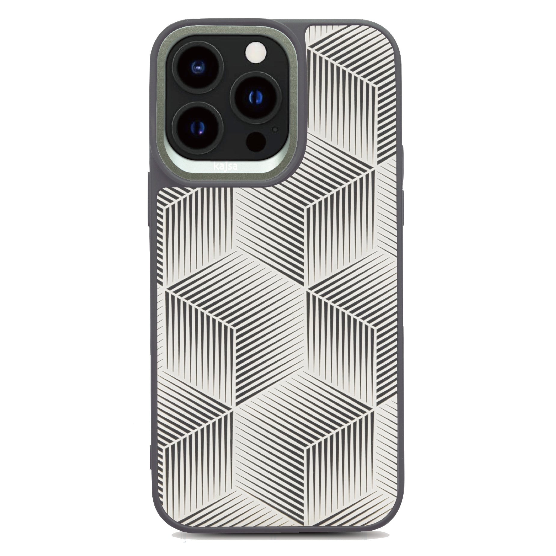 Splendid Series Collection - 3D Cube Pattern Back Case for iPhone 15