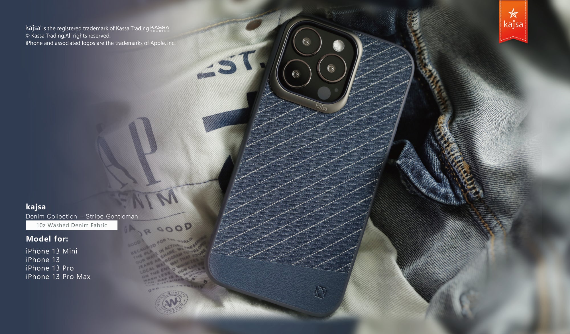 Denim Collection - Stripe Gentleman Back Case for iPhone 13-Phone Case- phone case - phone cases- phone cover- iphone cover- iphone case- iphone cases- leather case- leather cases- DIYCASE - custom case - leather cover - hand strap case - croco pattern case - snake pattern case - carbon fiber phone case - phone case brand - unique phone case - high quality - phone case brand - protective case - buy phone case hong kong - online buy phone case - iphone‎手機殼 - 客製化手機殼 - samsung ‎手機殼 - 香港手機殼 - 買電話殼