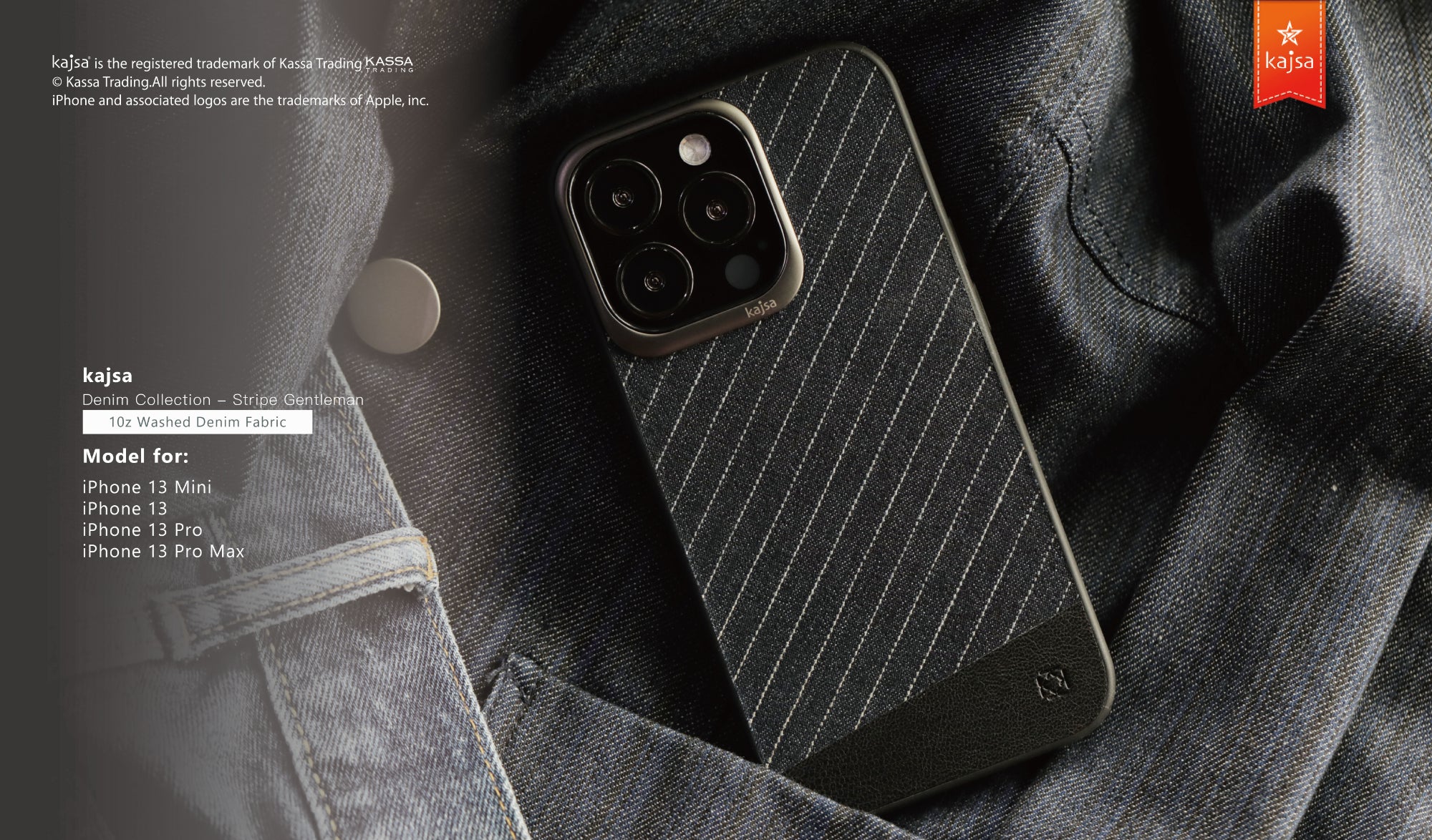 Denim Collection - Stripe Gentleman Back Case for iPhone 13-Phone Case- phone case - phone cases- phone cover- iphone cover- iphone case- iphone cases- leather case- leather cases- DIYCASE - custom case - leather cover - hand strap case - croco pattern case - snake pattern case - carbon fiber phone case - phone case brand - unique phone case - high quality - phone case brand - protective case - buy phone case hong kong - online buy phone case - iphone‎手機殼 - 客製化手機殼 - samsung ‎手機殼 - 香港手機殼 - 買電話殼