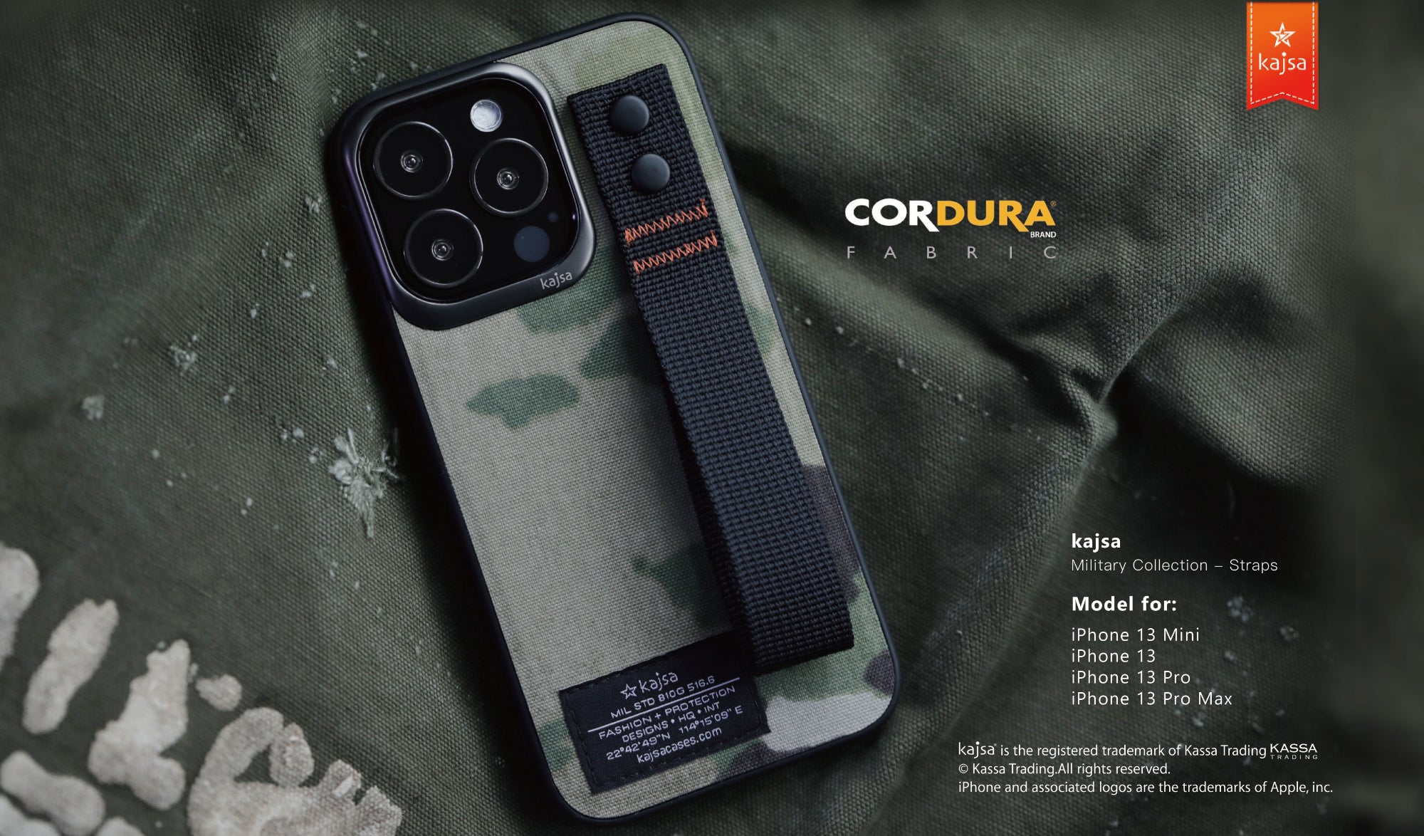 Military Collection - Straps Back Case for iPhone 13-Phone Case- phone case - phone cases- phone cover- iphone cover- iphone case- iphone cases- leather case- leather cases- DIYCASE - custom case - leather cover - hand strap case - croco pattern case - snake pattern case - carbon fiber phone case - phone case brand - unique phone case - high quality - phone case brand - protective case - buy phone case hong kong - online buy phone case - iphone‎手機殼 - 客製化手機殼 - samsung ‎手機殼 - 香港手機殼 - 買電話殼