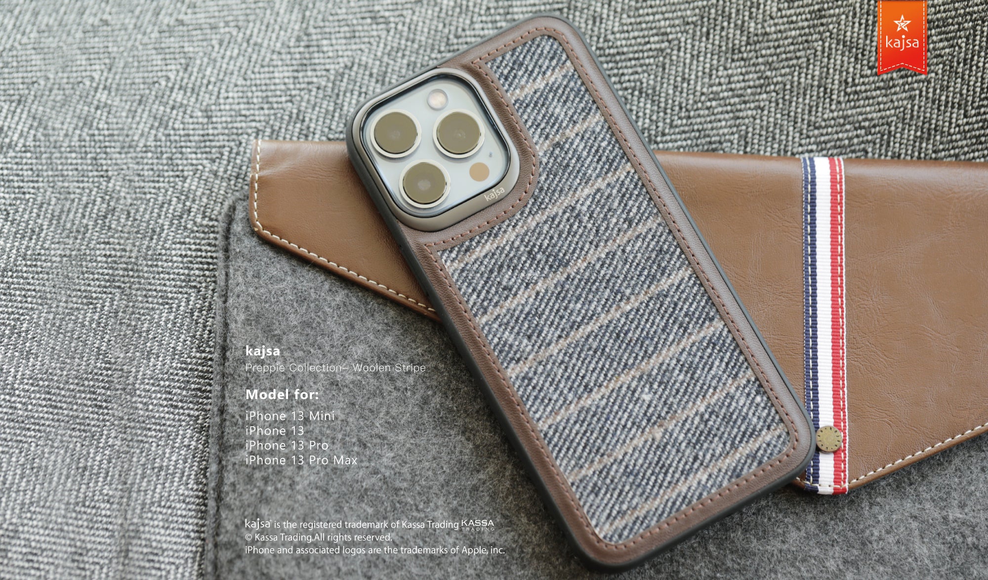 Preppie Collection - Woolen Stripe Back Case for iPhone 13-Phone Case- phone case - phone cases- phone cover- iphone cover- iphone case- iphone cases- leather case- leather cases- DIYCASE - custom case - leather cover - hand strap case - croco pattern case - snake pattern case - carbon fiber phone case - phone case brand - unique phone case - high quality - phone case brand - protective case - buy phone case hong kong - online buy phone case - iphone‎手機殼 - 客製化手機殼 - samsung ‎手機殼 - 香港手機殼 - 買電話殼
