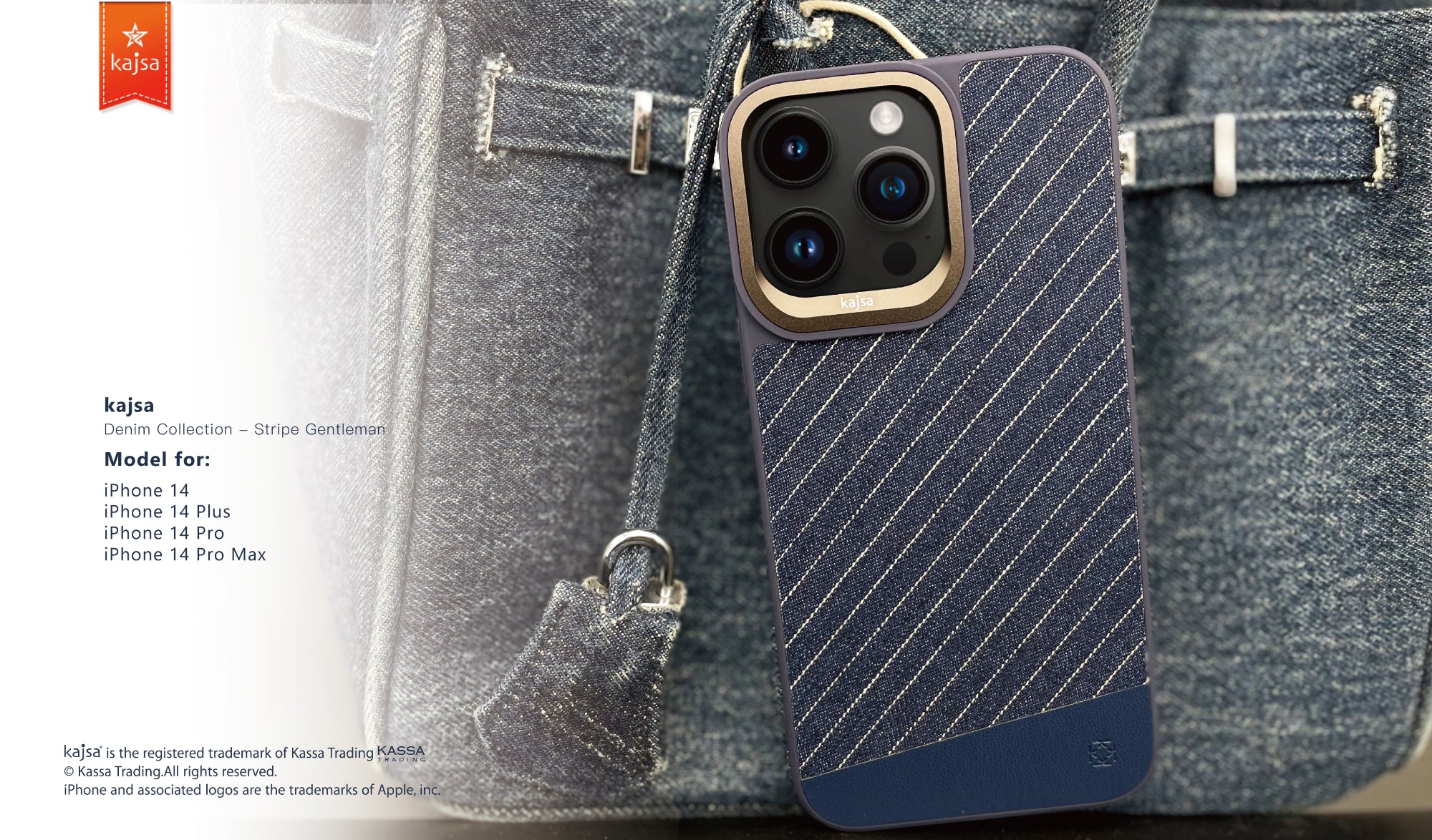 Denim Collection - Stripe Gentleman Back Case for iPhone 14-Phone Case- phone case - phone cases- phone cover- iphone cover- iphone case- iphone cases- leather case- leather cases- DIYCASE - custom case - leather cover - hand strap case - croco pattern case - snake pattern case - carbon fiber phone case - phone case brand - unique phone case - high quality - phone case brand - protective case - buy phone case hong kong - online buy phone case - iphone‎手機殼 - 客製化手機殼 - samsung ‎手機殼 - 香港手機殼 - 買電話殼