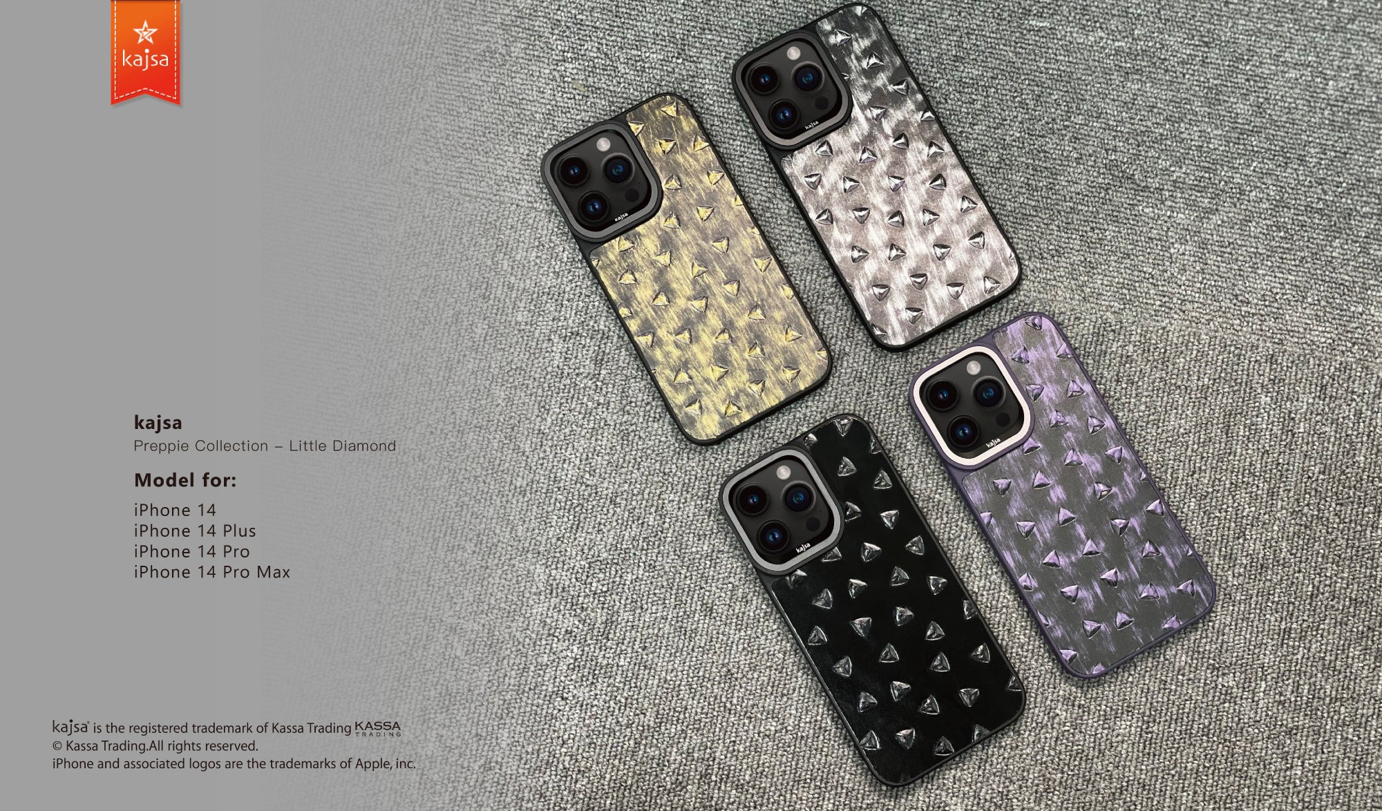 Preppie Collection - Little Diamond Back Case for iPhone 14-Phone Case- phone case - phone cases- phone cover- iphone cover- iphone case- iphone cases- leather case- leather cases- DIYCASE - custom case - leather cover - hand strap case - croco pattern case - snake pattern case - carbon fiber phone case - phone case brand - unique phone case - high quality - phone case brand - protective case - buy phone case hong kong - online buy phone case - iphone‎手機殼 - 客製化手機殼 - samsung ‎手機殼 - 香港手機殼 - 買電話殼