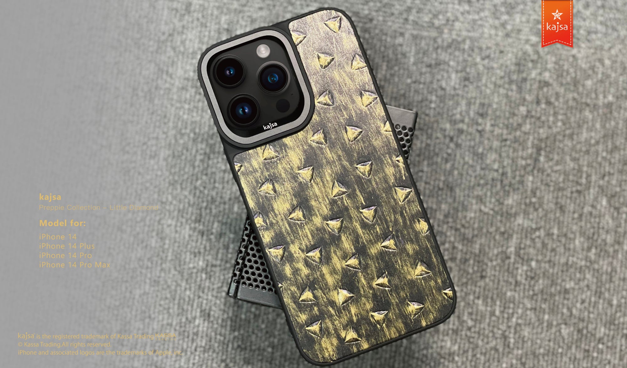 Preppie Collection - Little Diamond Back Case for iPhone 14-Phone Case- phone case - phone cases- phone cover- iphone cover- iphone case- iphone cases- leather case- leather cases- DIYCASE - custom case - leather cover - hand strap case - croco pattern case - snake pattern case - carbon fiber phone case - phone case brand - unique phone case - high quality - phone case brand - protective case - buy phone case hong kong - online buy phone case - iphone‎手機殼 - 客製化手機殼 - samsung ‎手機殼 - 香港手機殼 - 買電話殼