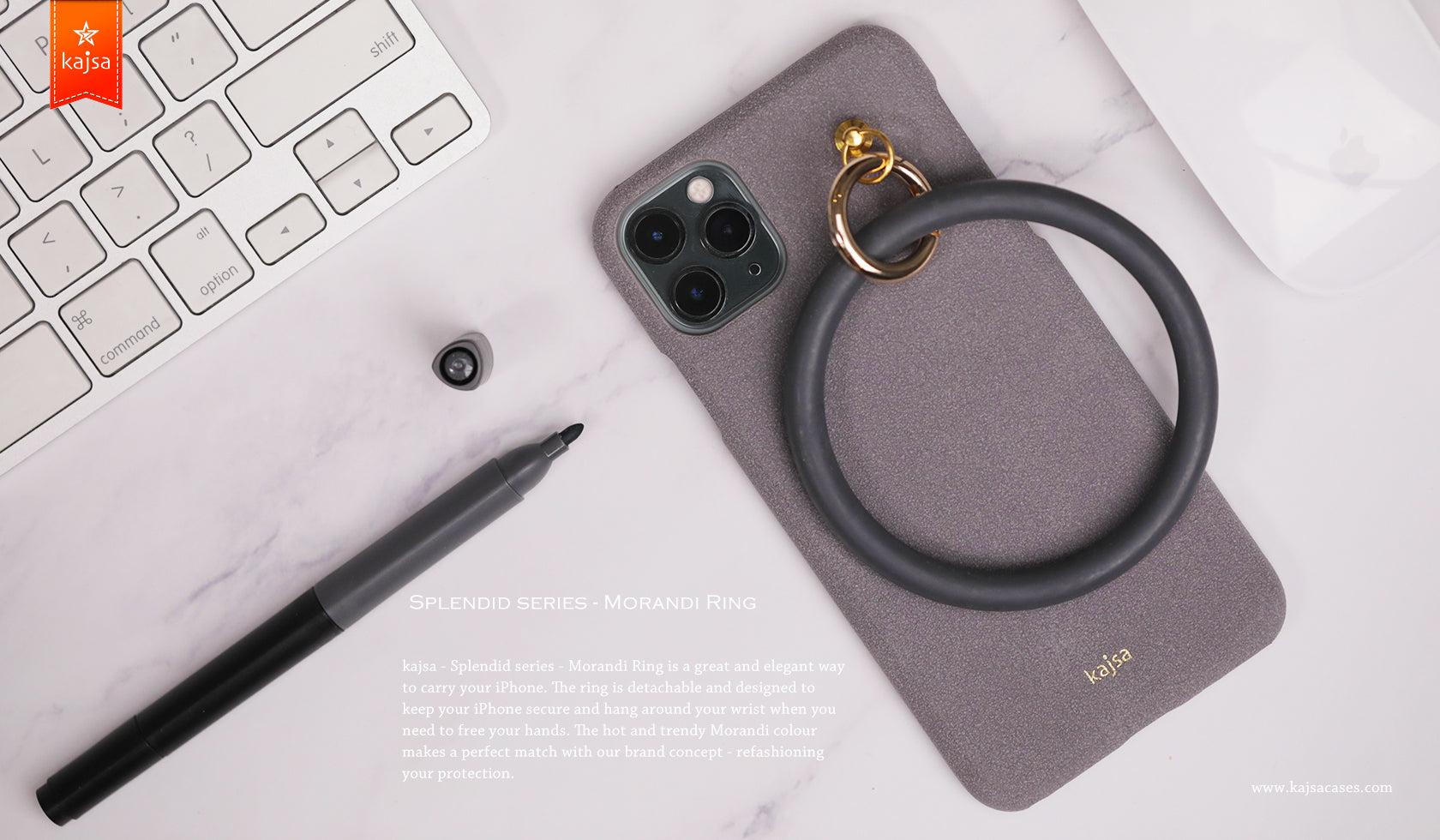 Splendid Collection - Morandi Ring Back Case for iPhone 11 / 11 Pro / 11 Pro Max-Phone Case- phone case - phone cases- phone cover- iphone cover- iphone case- iphone cases- leather case- leather cases- DIYCASE - custom case - leather cover - hand strap case - croco pattern case - snake pattern case - carbon fiber phone case - phone case brand - unique phone case - high quality - phone case brand - protective case - buy phone case hong kong - online buy phone case - iphone手機殼 - 客製化手機殼 - samsung 手機殼 - 香港手機殼