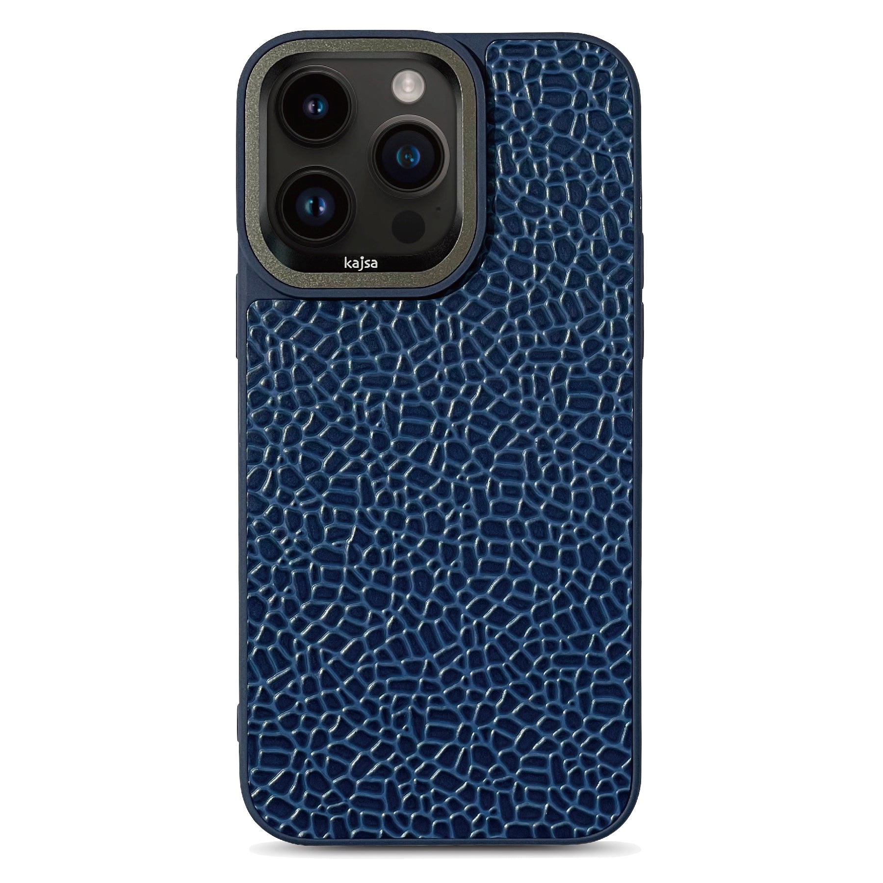 Genuine Leather Glaze Pattern Back Case for iPhone 15