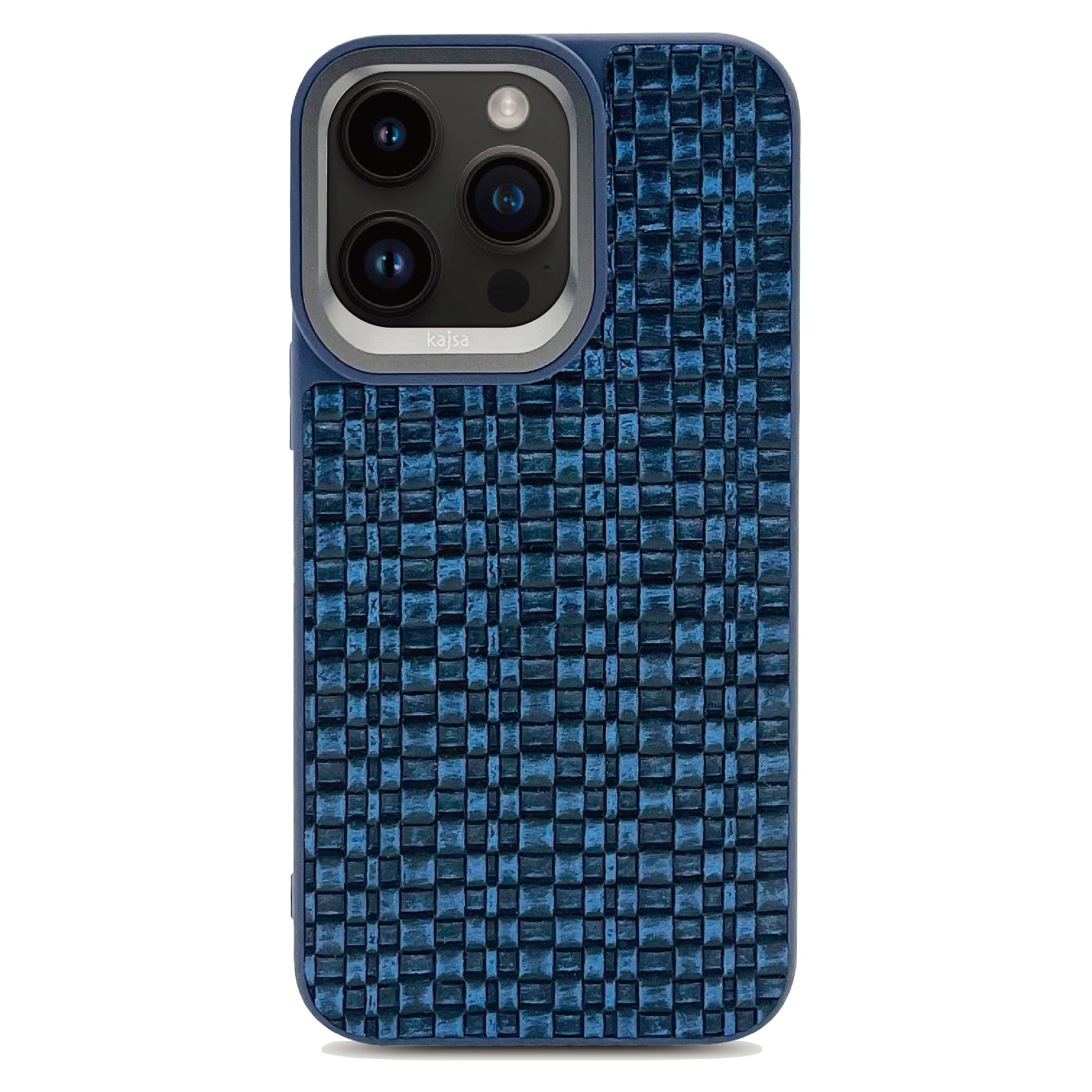 Glamorous Collection - Woven Pattern Back Case for iPhone 15