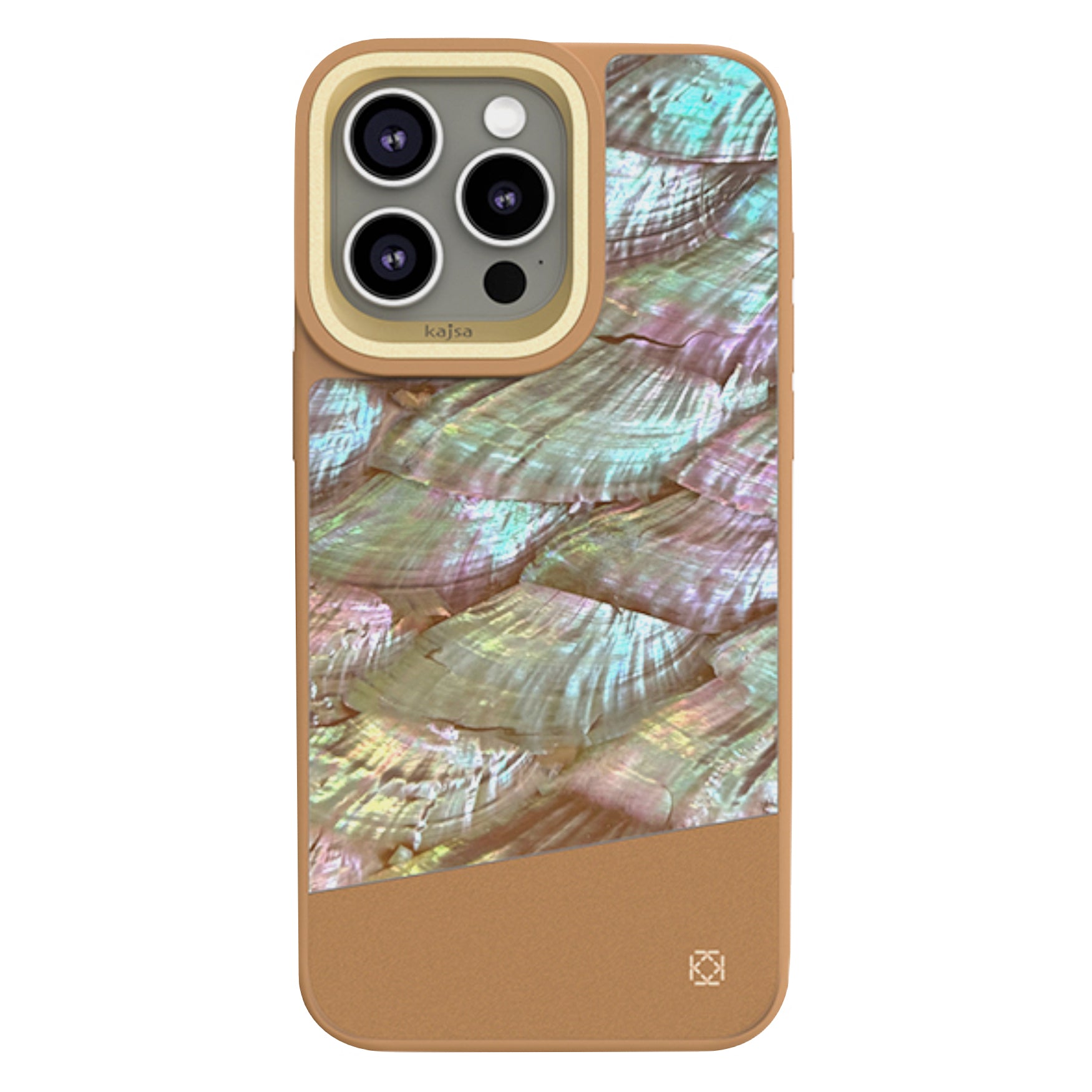 Glamorous Collection - Pearl Patchwork Back Case for iPhone 15