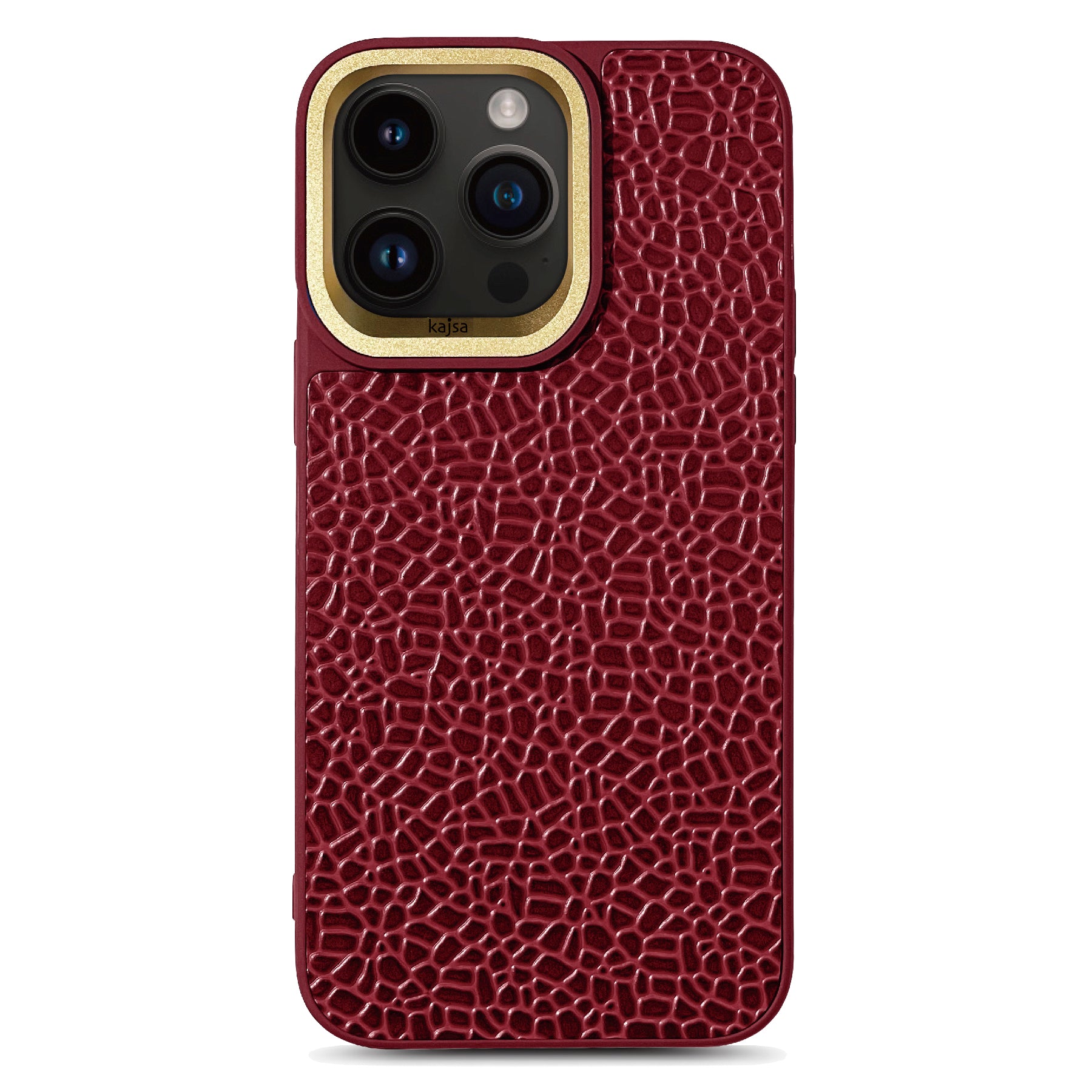 Genuine Leather Glaze Pattern Back Case for iPhone 15