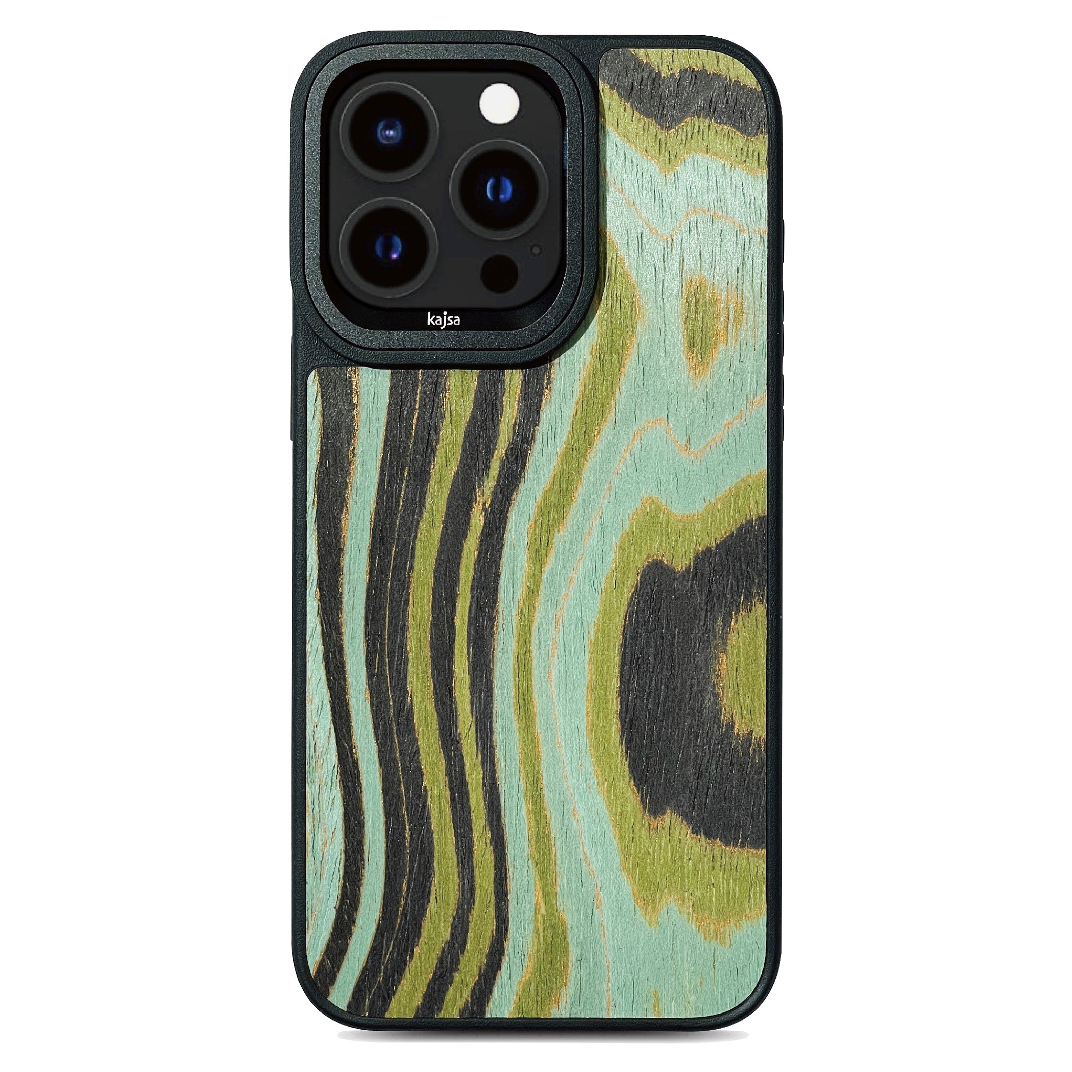 Outdoor Collection - Fancy Wood Back Case for iPhone 15