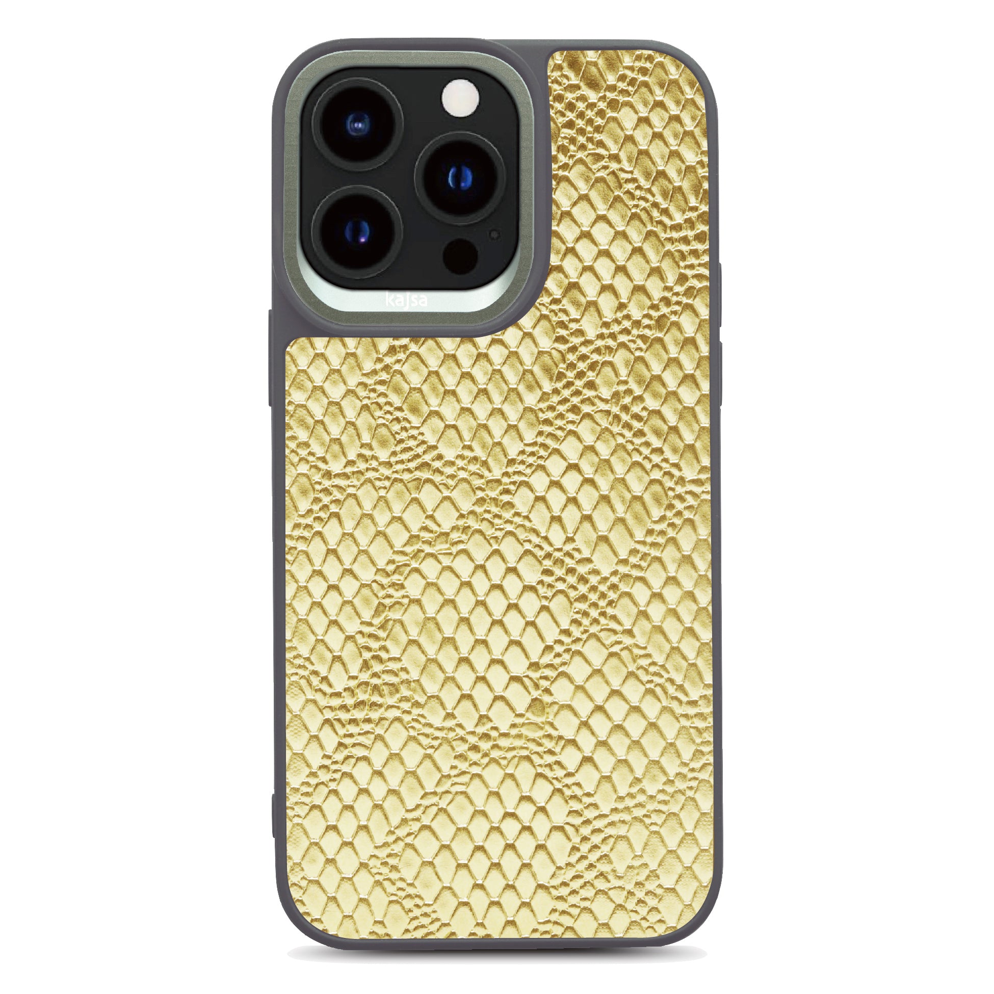 Glamorous Collection - Complex Lizard Back Case for iPhone 15