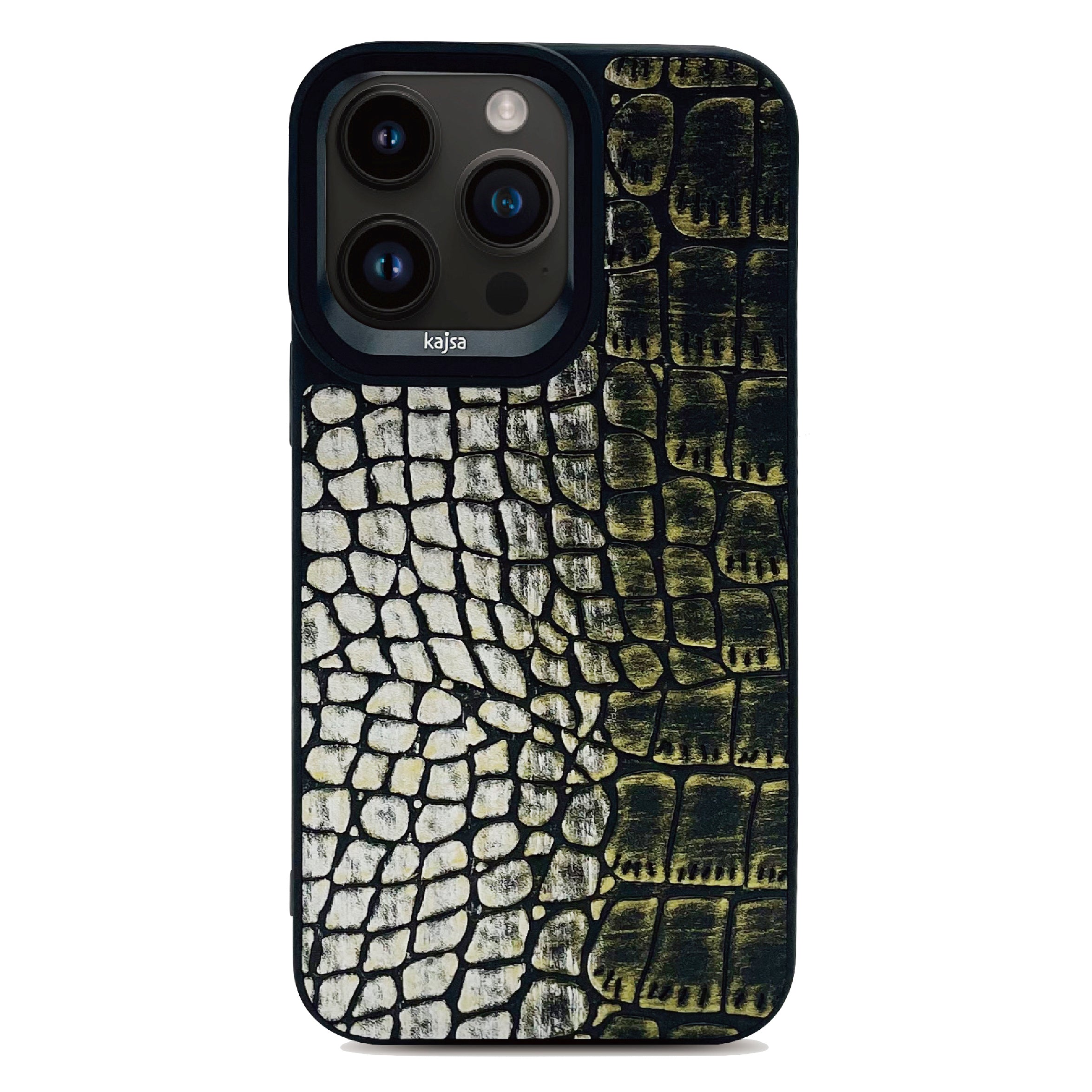 Glamorous Collection - Dual Snake Pattern Back Case for iPhone 15