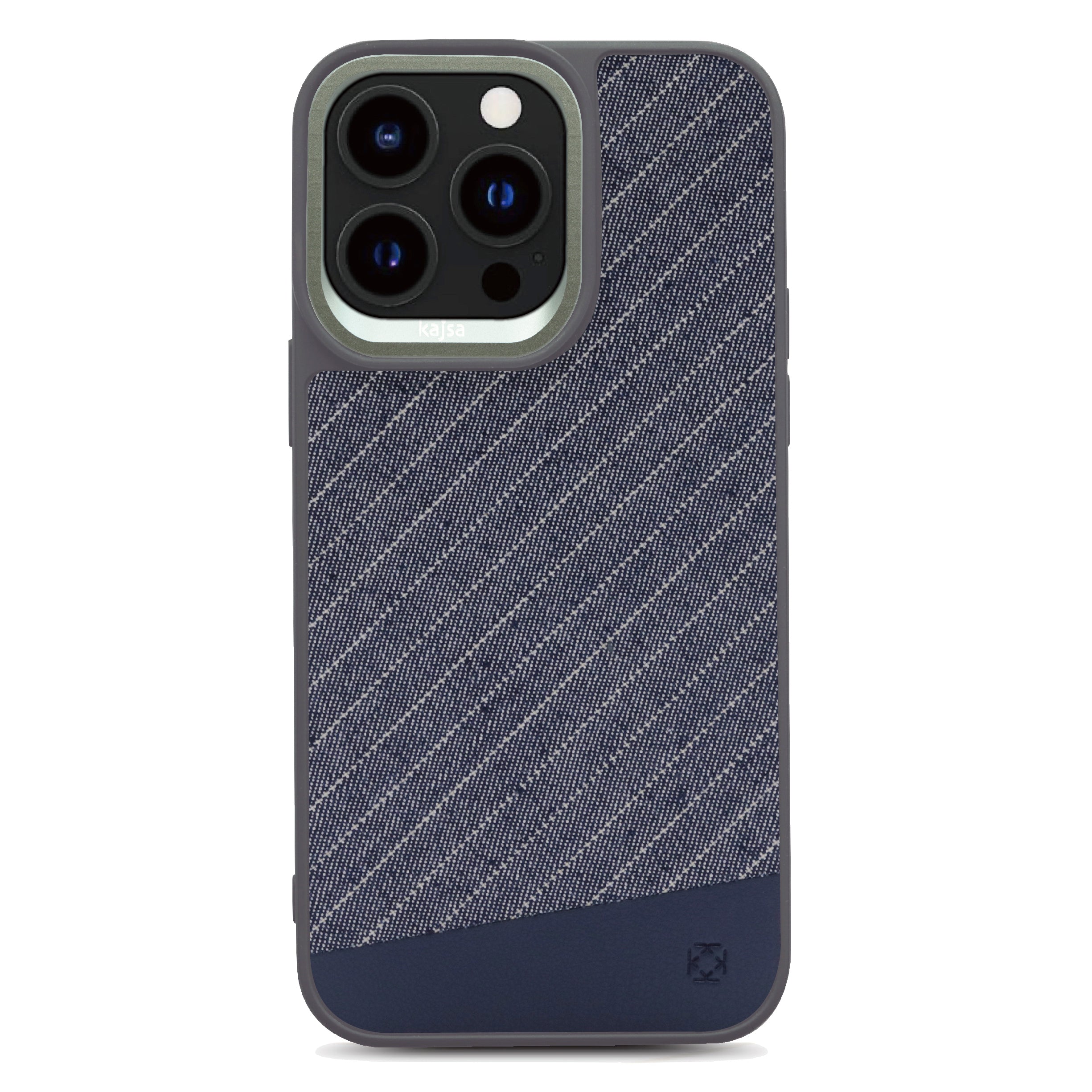 Denim Collection - Stripe Gentleman Back Case for iPhone 15