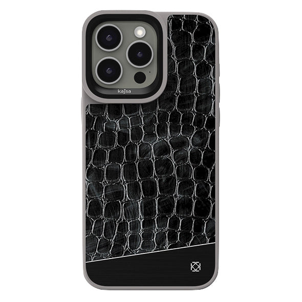 Glamorous Collection - Titanium Stone Back Case for iPhone 15