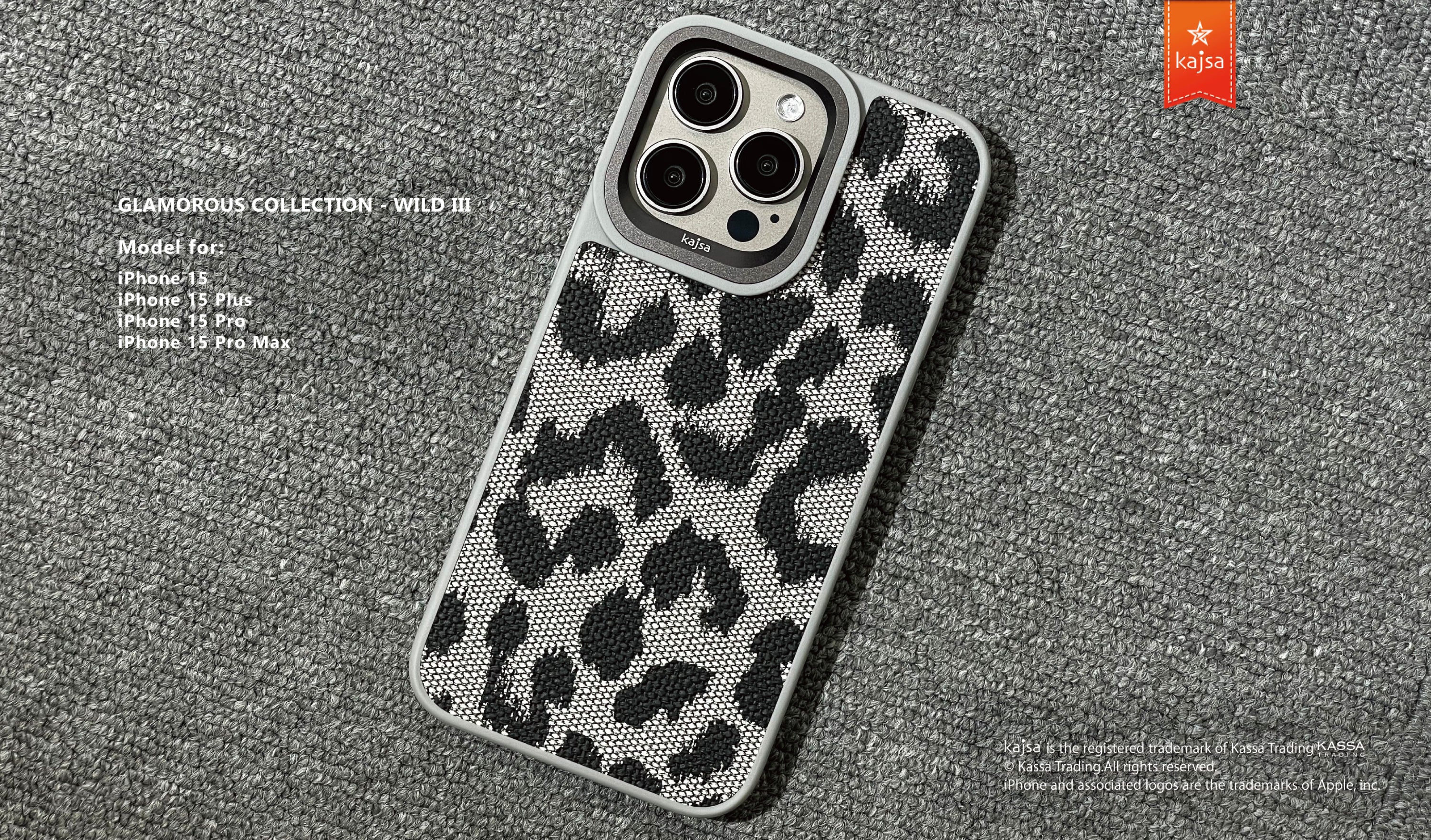 Glamorous Collection - Wild III Back Case for iPhone 15