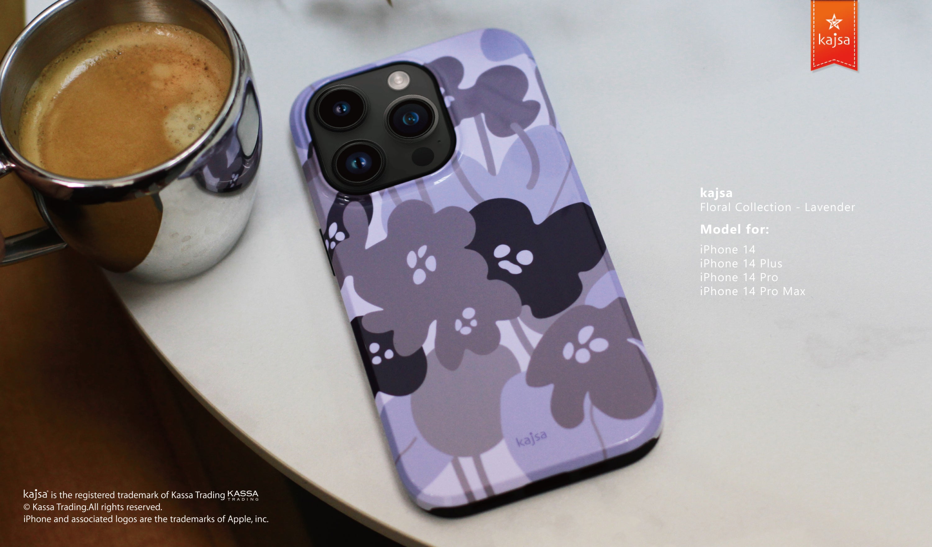 Floral Collection - Lavender Back Case for iPhone 14 (LV5)-Phone Case- phone case - phone cases- phone cover- iphone cover- iphone case- iphone cases- leather case- leather cases- DIYCASE - custom case - leather cover - hand strap case - croco pattern case - snake pattern case - carbon fiber phone case - phone case brand - unique phone case - high quality - phone case brand - protective case - buy phone case hong kong - online buy phone case - iphone‎手機殼 - 客製化手機殼 - samsung ‎手機殼 - 香港手機殼 - 買電話殼