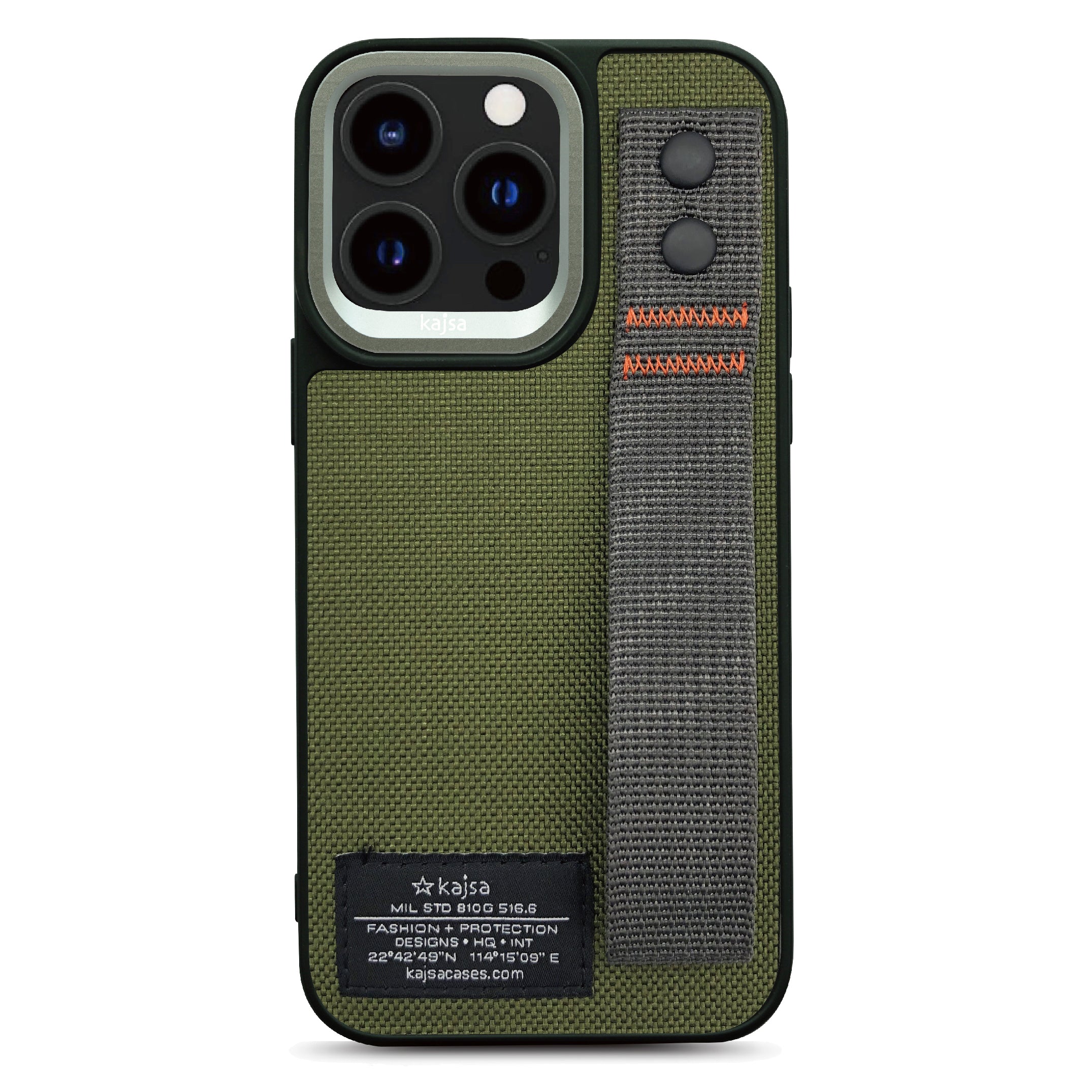 Military Collection - Straps Back Case for iPhone 15