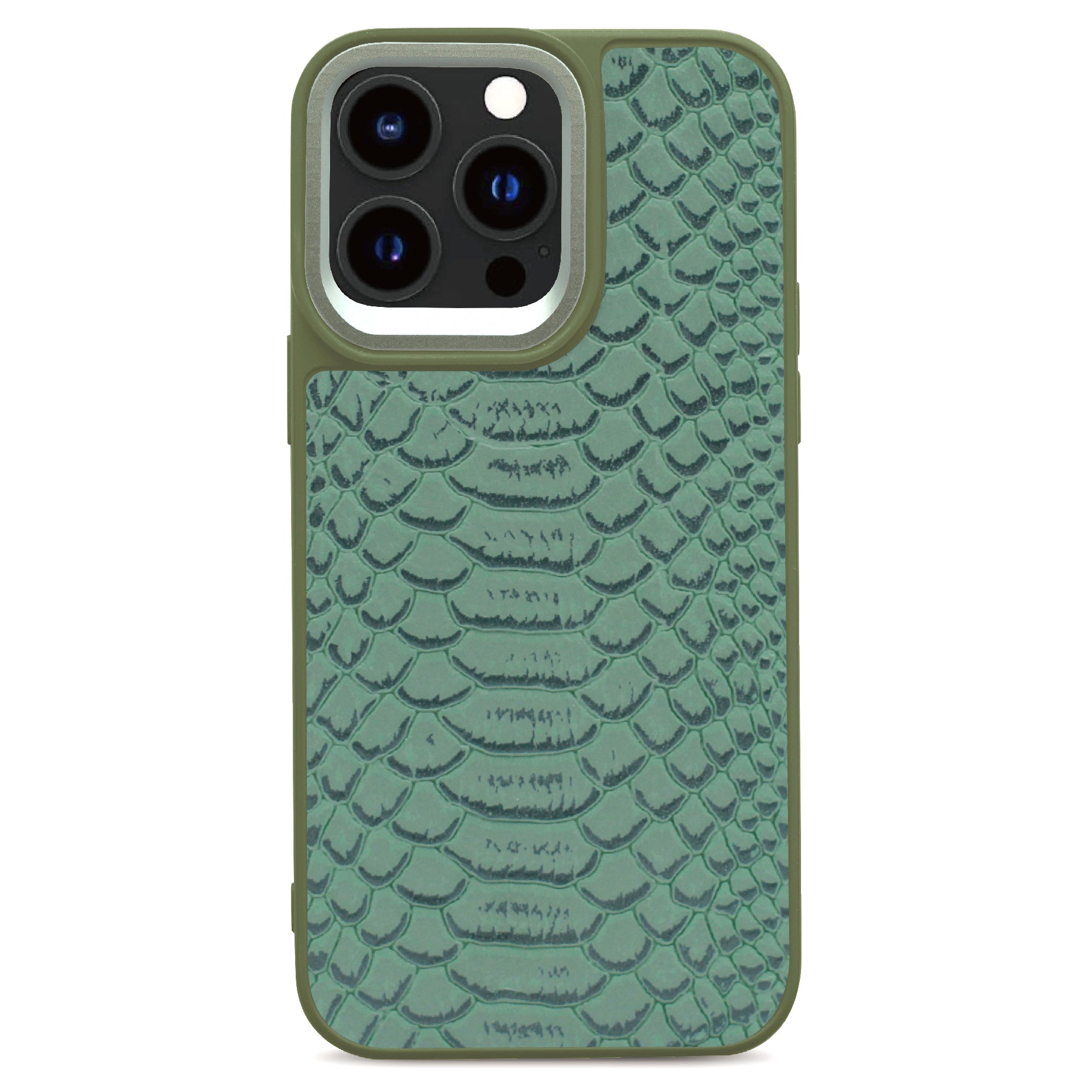 Glamorous Collection - Snake Pattern Back Case for iPhone 15