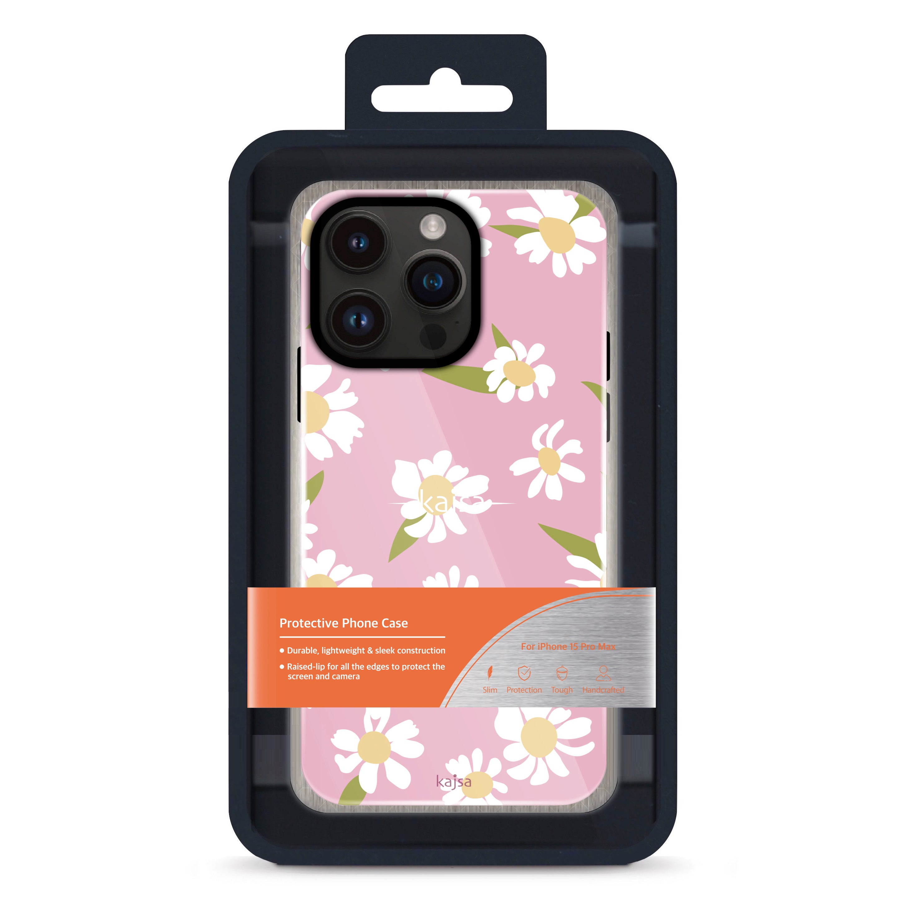 Floral Collection - Pink Lady Back Case for iPhone 14/15 (PL2)