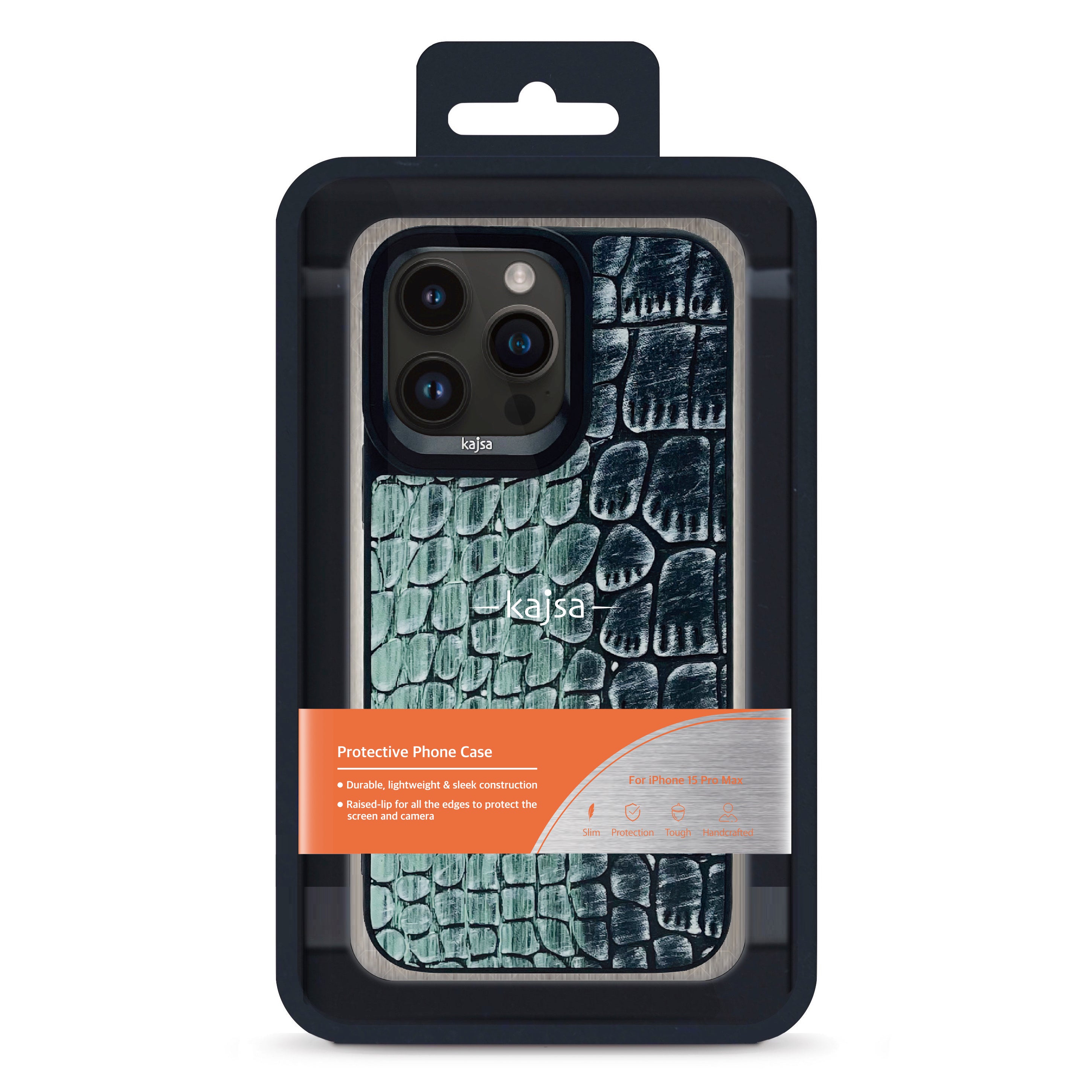 Glamorous Collection - Dual Snake Pattern Back Case for iPhone 15