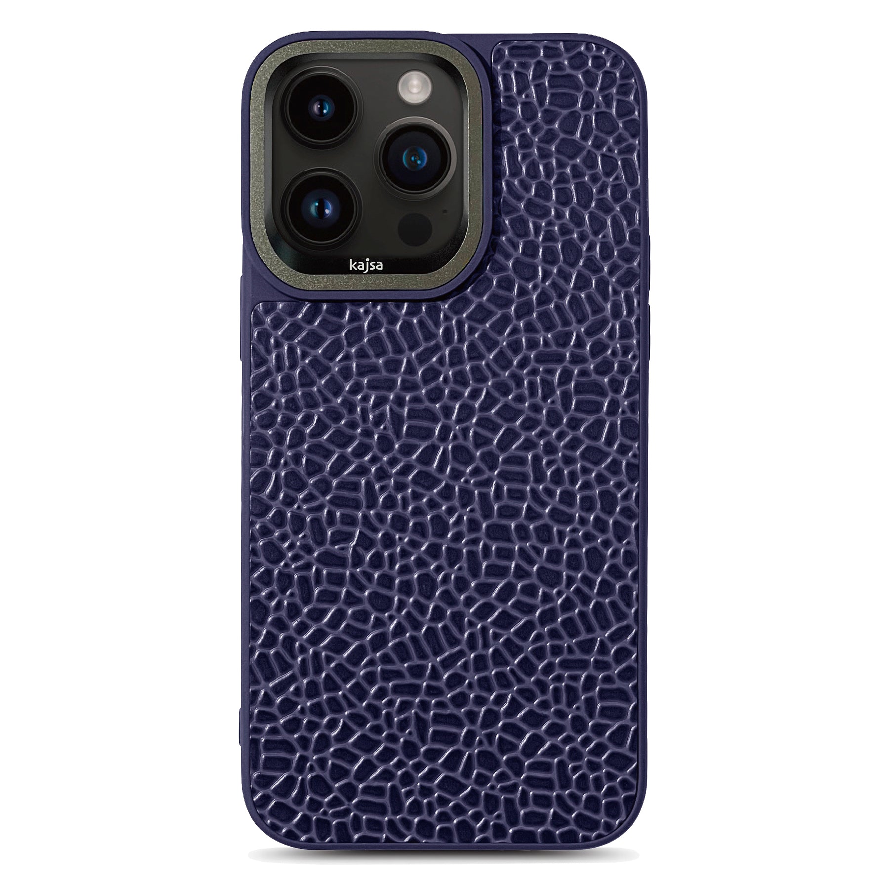 Genuine Leather Glaze Pattern Back Case for iPhone 15