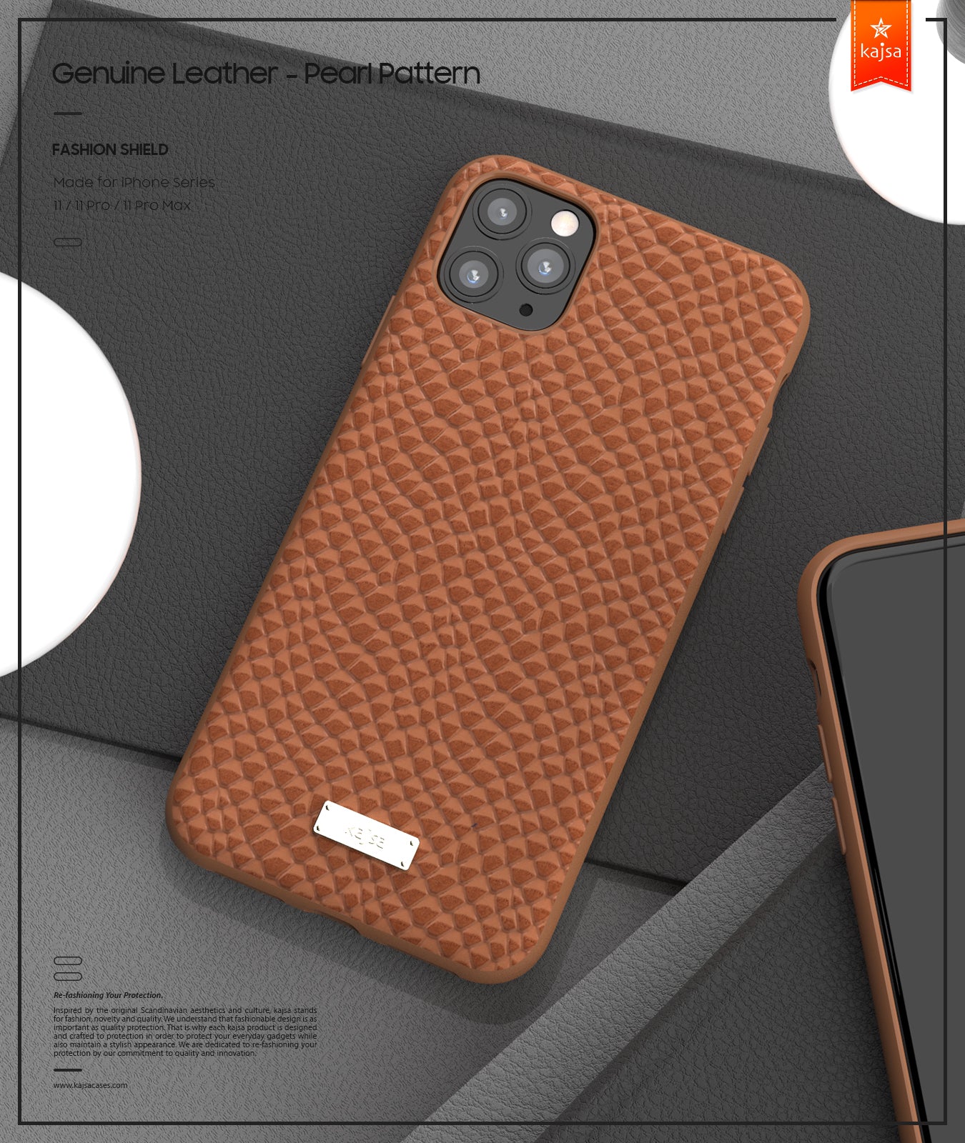 Genuine Leather Pearl Pattern Back Case for iPhone 11 / 11 Pro / 11 Pro Max-Phone Case- phone case - phone cases- phone cover- iphone cover- iphone case- iphone cases- leather case- leather cases- DIYCASE - custom case - leather cover - hand strap case - croco pattern case - snake pattern case - carbon fiber phone case - phone case brand - unique phone case - high quality - phone case brand - protective case - buy phone case hong kong - online buy phone case - iphone‎手機殼 - 客製化手機殼 - samsung ‎手機殼 - 香港手機殼 - 買電