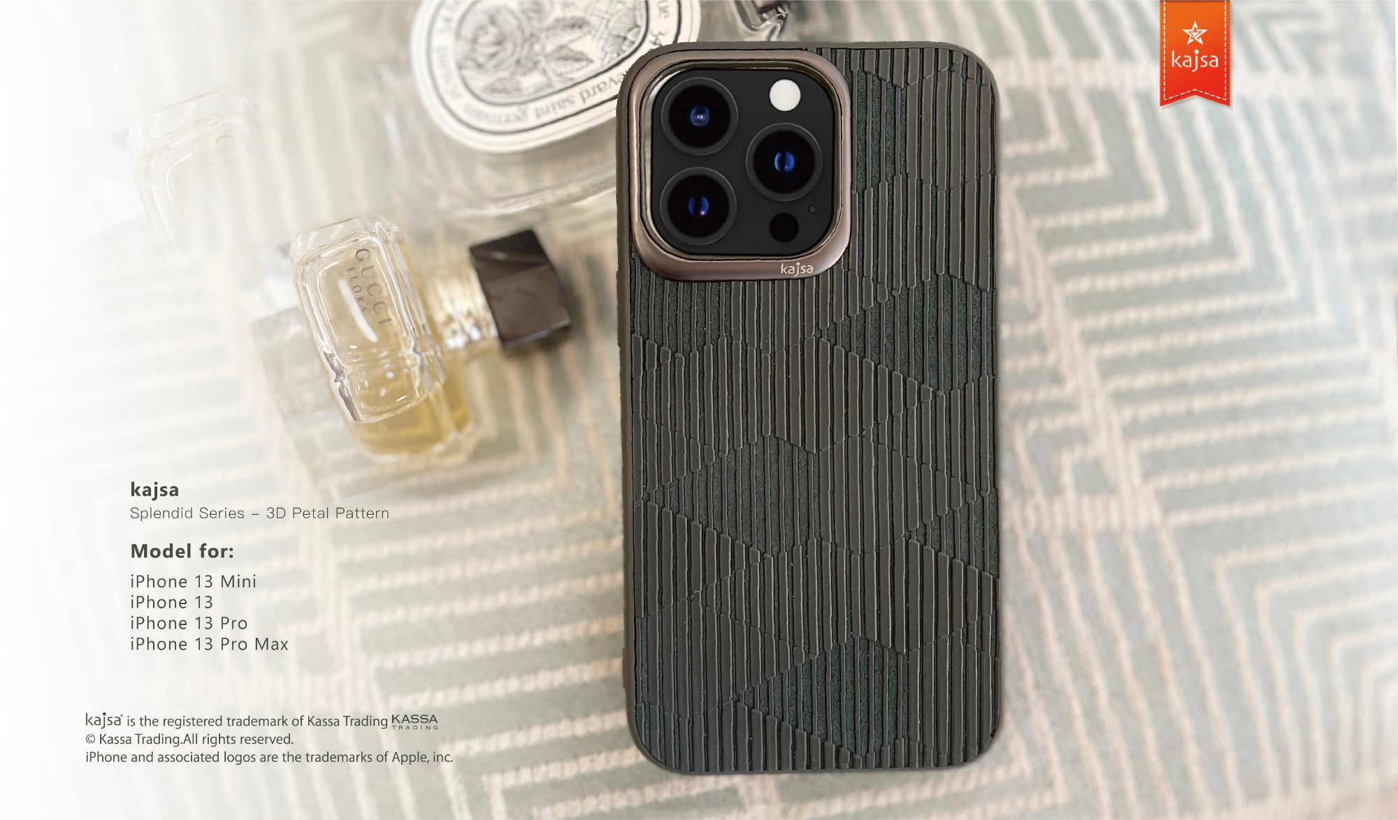 Splendid Series Collection - 3D Petal Pattern Back Case for iPhone 13-Phone Case- phone case - phone cases- phone cover- iphone cover- iphone case- iphone cases- leather case- leather cases- DIYCASE - custom case - leather cover - hand strap case - croco pattern case - snake pattern case - carbon fiber phone case - phone case brand - unique phone case - high quality - phone case brand - protective case - buy phone case hong kong - online buy phone case - iphone‎手機殼 - 客製化手機殼 - samsung ‎手機殼 - 香港手機殼 - 買電話殼