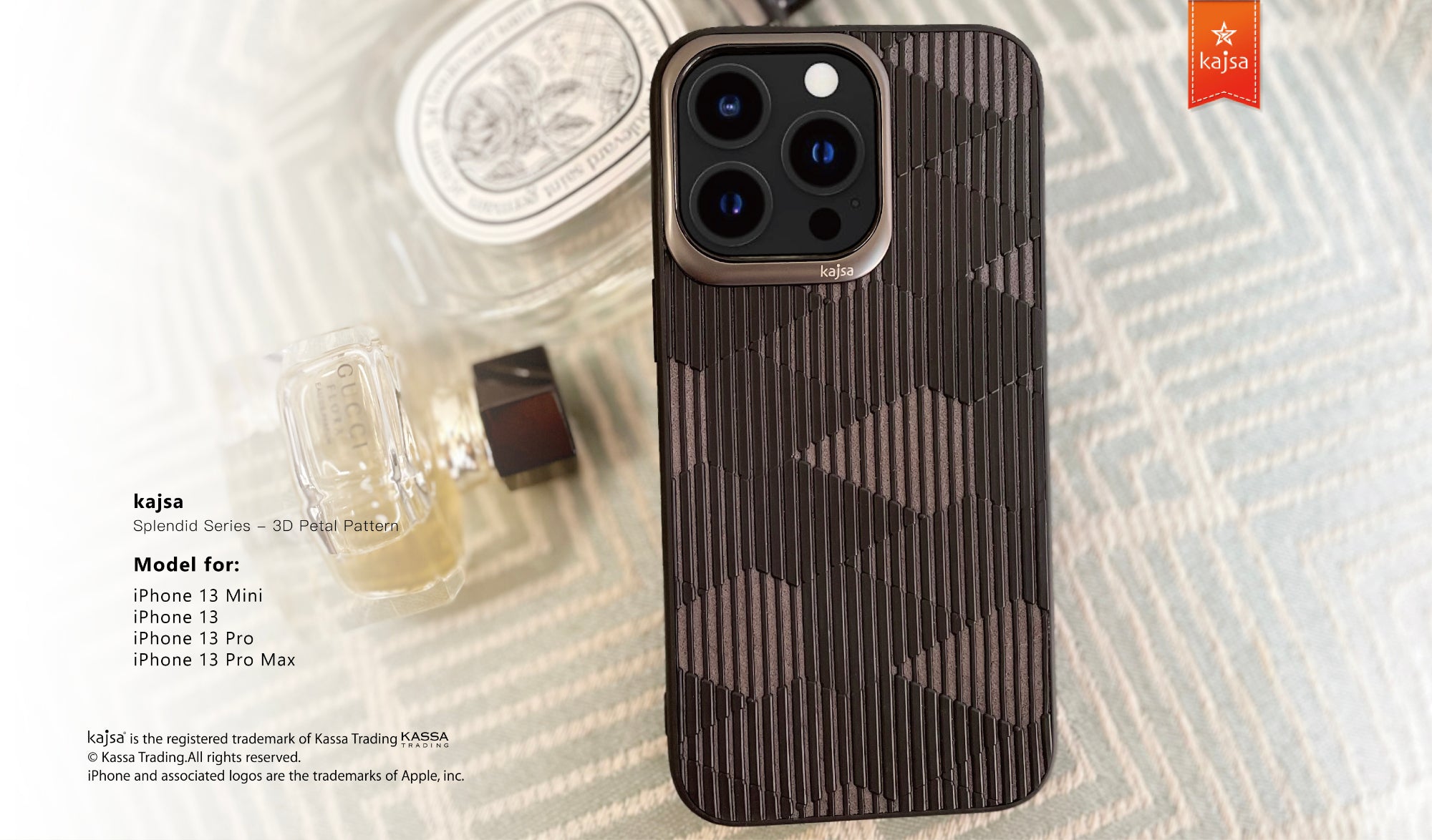 Splendid Series Collection - 3D Petal Pattern Back Case for iPhone 13-Phone Case- phone case - phone cases- phone cover- iphone cover- iphone case- iphone cases- leather case- leather cases- DIYCASE - custom case - leather cover - hand strap case - croco pattern case - snake pattern case - carbon fiber phone case - phone case brand - unique phone case - high quality - phone case brand - protective case - buy phone case hong kong - online buy phone case - iphone‎手機殼 - 客製化手機殼 - samsung ‎手機殼 - 香港手機殼 - 買電話殼