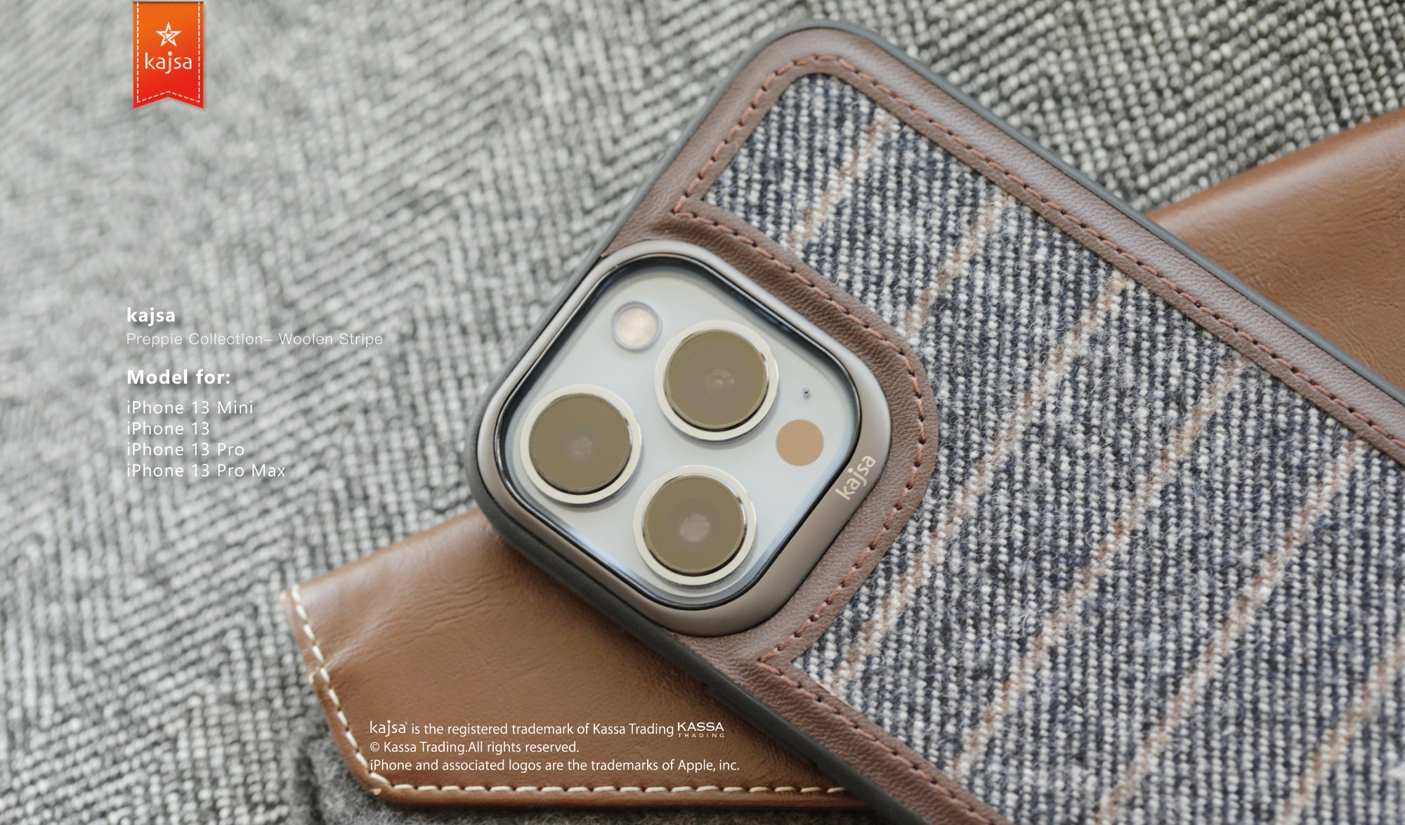 Preppie Collection - Woolen Stripe Back Case for iPhone 13-Phone Case- phone case - phone cases- phone cover- iphone cover- iphone case- iphone cases- leather case- leather cases- DIYCASE - custom case - leather cover - hand strap case - croco pattern case - snake pattern case - carbon fiber phone case - phone case brand - unique phone case - high quality - phone case brand - protective case - buy phone case hong kong - online buy phone case - iphone‎手機殼 - 客製化手機殼 - samsung ‎手機殼 - 香港手機殼 - 買電話殼
