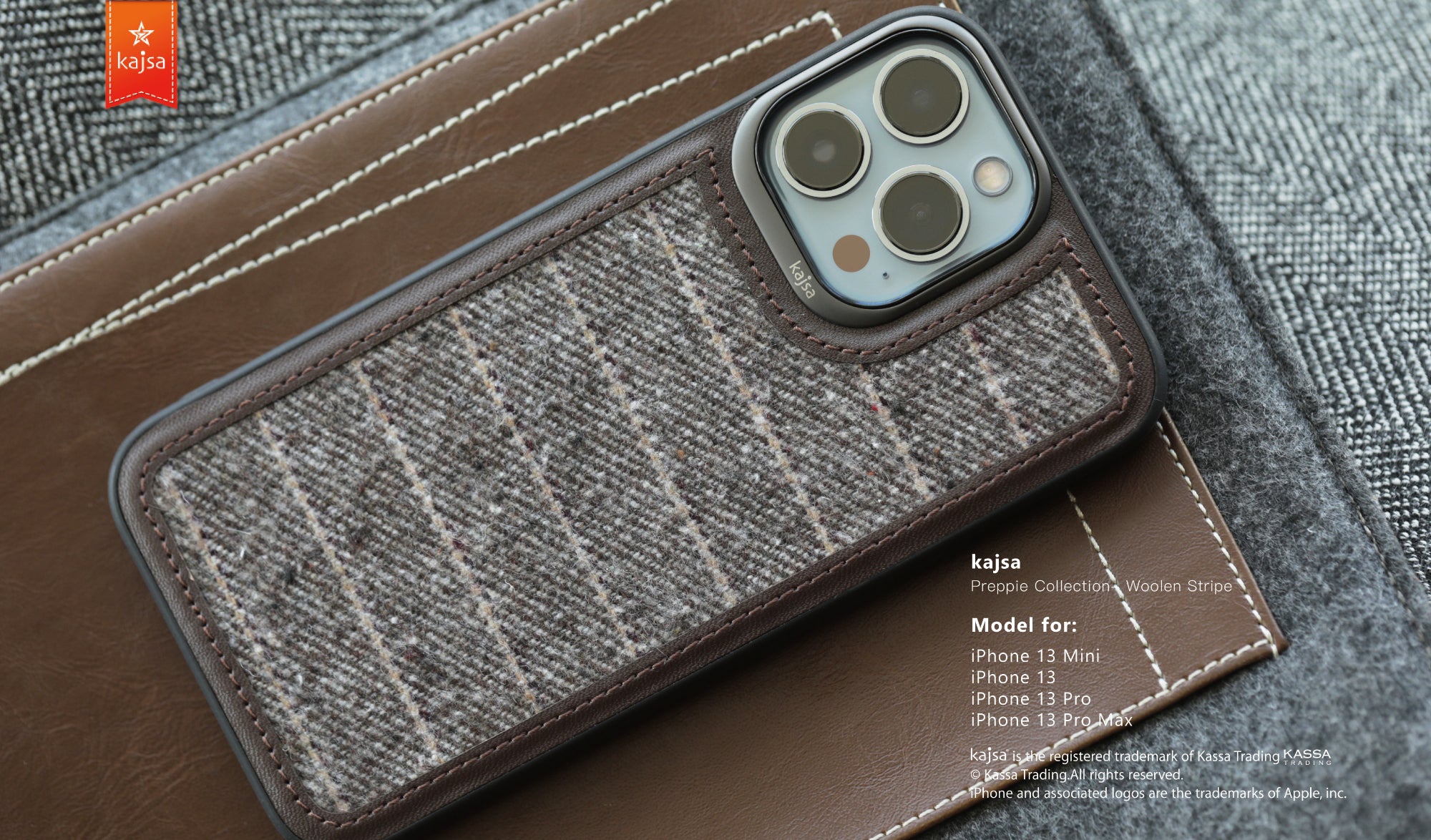 Preppie Collection - Woolen Stripe Back Case for iPhone 13-Phone Case- phone case - phone cases- phone cover- iphone cover- iphone case- iphone cases- leather case- leather cases- DIYCASE - custom case - leather cover - hand strap case - croco pattern case - snake pattern case - carbon fiber phone case - phone case brand - unique phone case - high quality - phone case brand - protective case - buy phone case hong kong - online buy phone case - iphone‎手機殼 - 客製化手機殼 - samsung ‎手機殼 - 香港手機殼 - 買電話殼