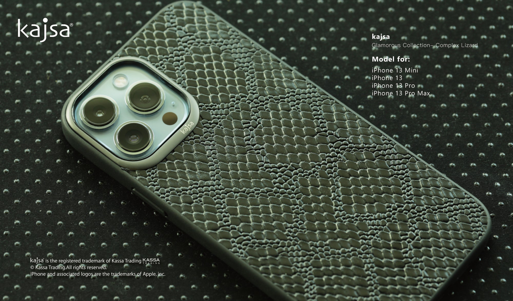 Glamorous Collection - Complex Lizard Back Case for iPhone 13-Phone Case- phone case - phone cases- phone cover- iphone cover- iphone case- iphone cases- leather case- leather cases- DIYCASE - custom case - leather cover - hand strap case - croco pattern case - snake pattern case - carbon fiber phone case - phone case brand - unique phone case - high quality - phone case brand - protective case - buy phone case hong kong - online buy phone case - iphone‎手機殼 - 客製化手機殼 - samsung ‎手機殼 - 香港手機殼 - 買電話殼