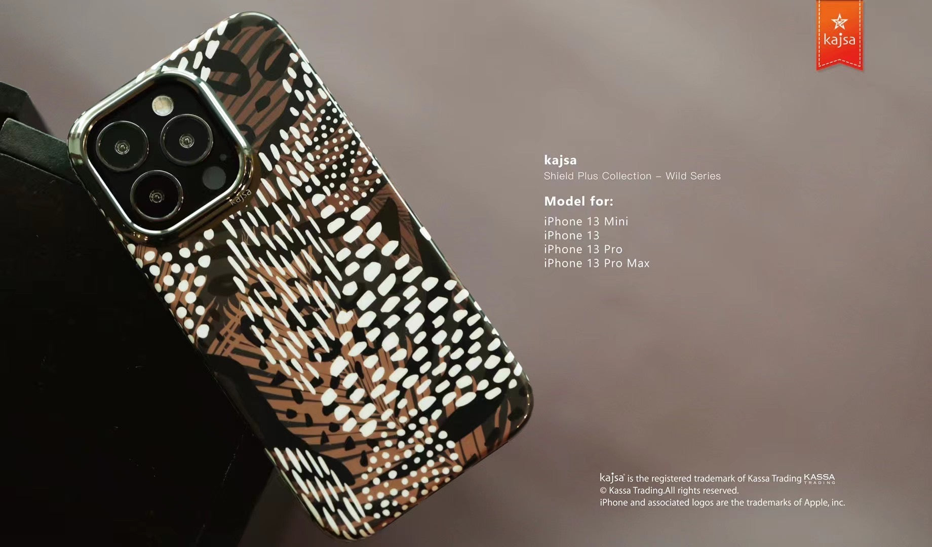 Shield Plus Collection - Wild Series Back Cover for iPhone 13-Phone Case- phone case - phone cases- phone cover- iphone cover- iphone case- iphone cases- leather case- leather cases- DIYCASE - custom case - leather cover - hand strap case - croco pattern case - snake pattern case - carbon fiber phone case - phone case brand - unique phone case - high quality - phone case brand - protective case - buy phone case hong kong - online buy phone case - iphone‎手機殼 - 客製化手機殼 - samsung ‎手機殼 - 香港手機殼 - 買電話殼