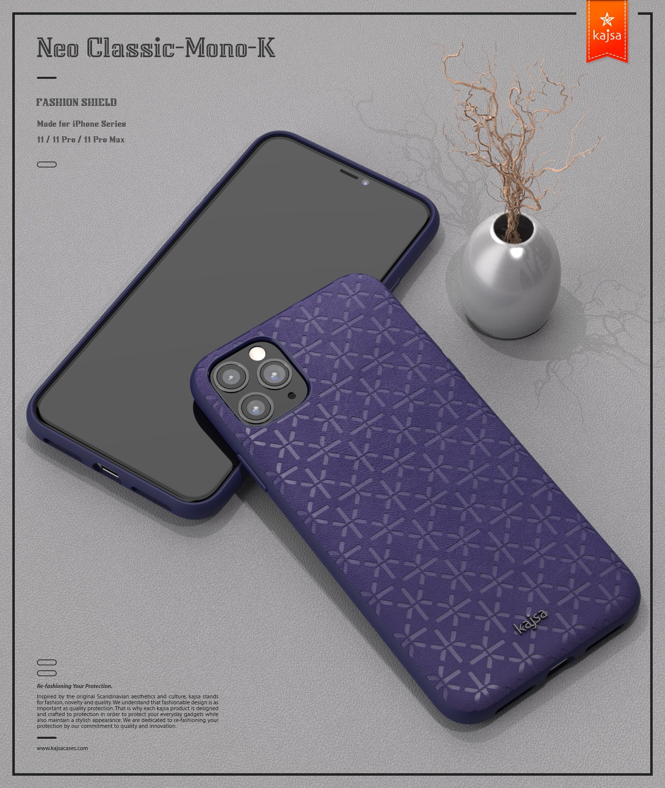 Neo Classic Collection - Mono K Back Case for iPhone 11 / 11 Pro / 11 Pro Max-Phone Case- phone case - phone cases- phone cover- iphone cover- iphone case- iphone cases- leather case- leather cases- DIYCASE - custom case - leather cover - hand strap case - croco pattern case - snake pattern case - carbon fiber phone case - phone case brand - unique phone case - high quality - phone case brand - protective case - buy phone case hong kong - online buy phone case - iphone‎手機殼 - 客製化手機殼 - samsung ‎手機殼 - 香港手機殼 - 