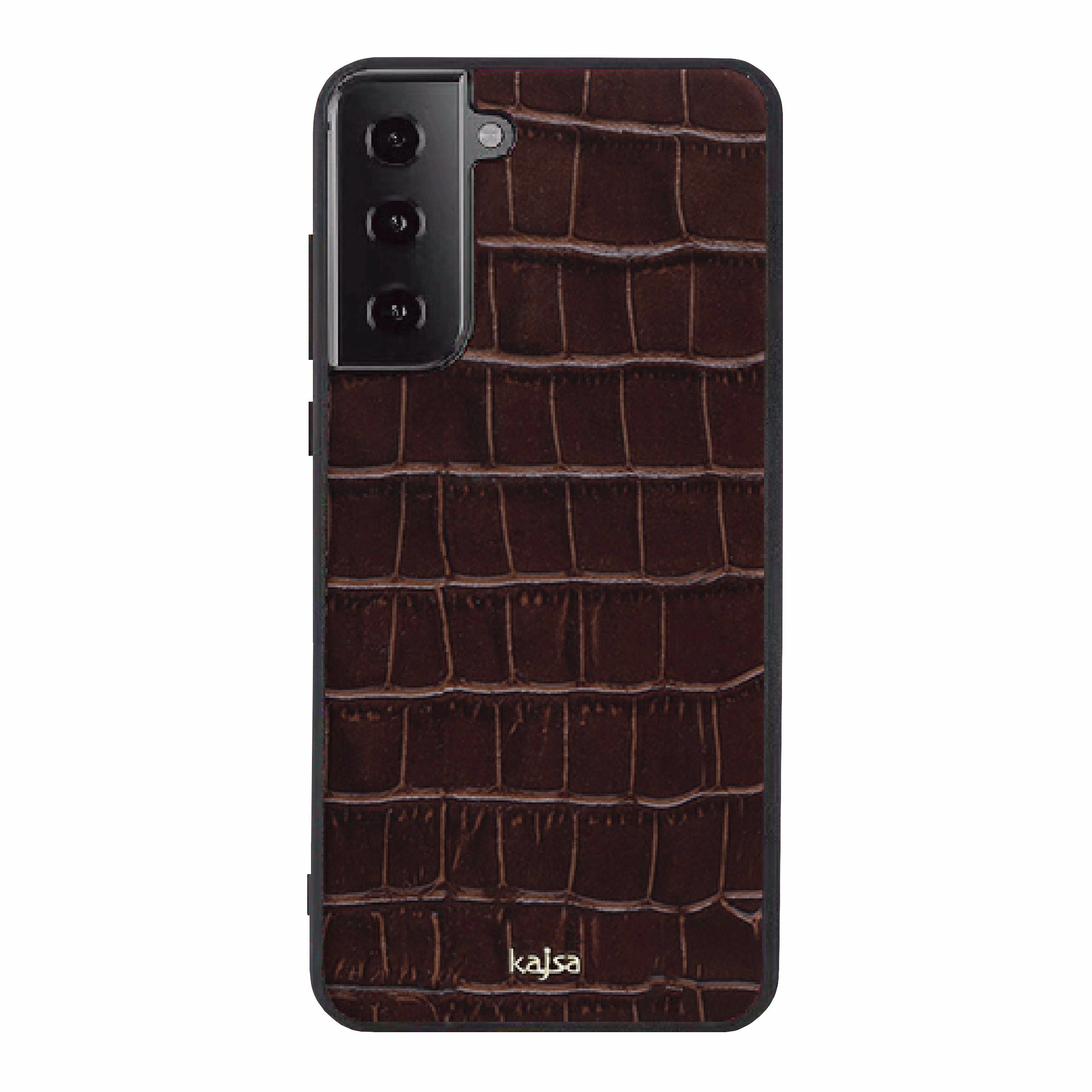 Neo Classic Collection - Genuine Croco Pattern Leather Back Case for Samsung Galaxy S21/S21+/S21 Ultra-Phone Case- phone case - phone cases- phone cover- iphone cover- iphone case- iphone cases- leather case- leather cases- DIYCASE - custom case - leather cover - hand strap case - croco pattern case - snake pattern case - carbon fiber phone case - phone case brand - unique phone case - high quality - phone case brand - protective case - buy phone case hong kong - online buy phone case - iphone‎手機殼 - 客製化手機殼 