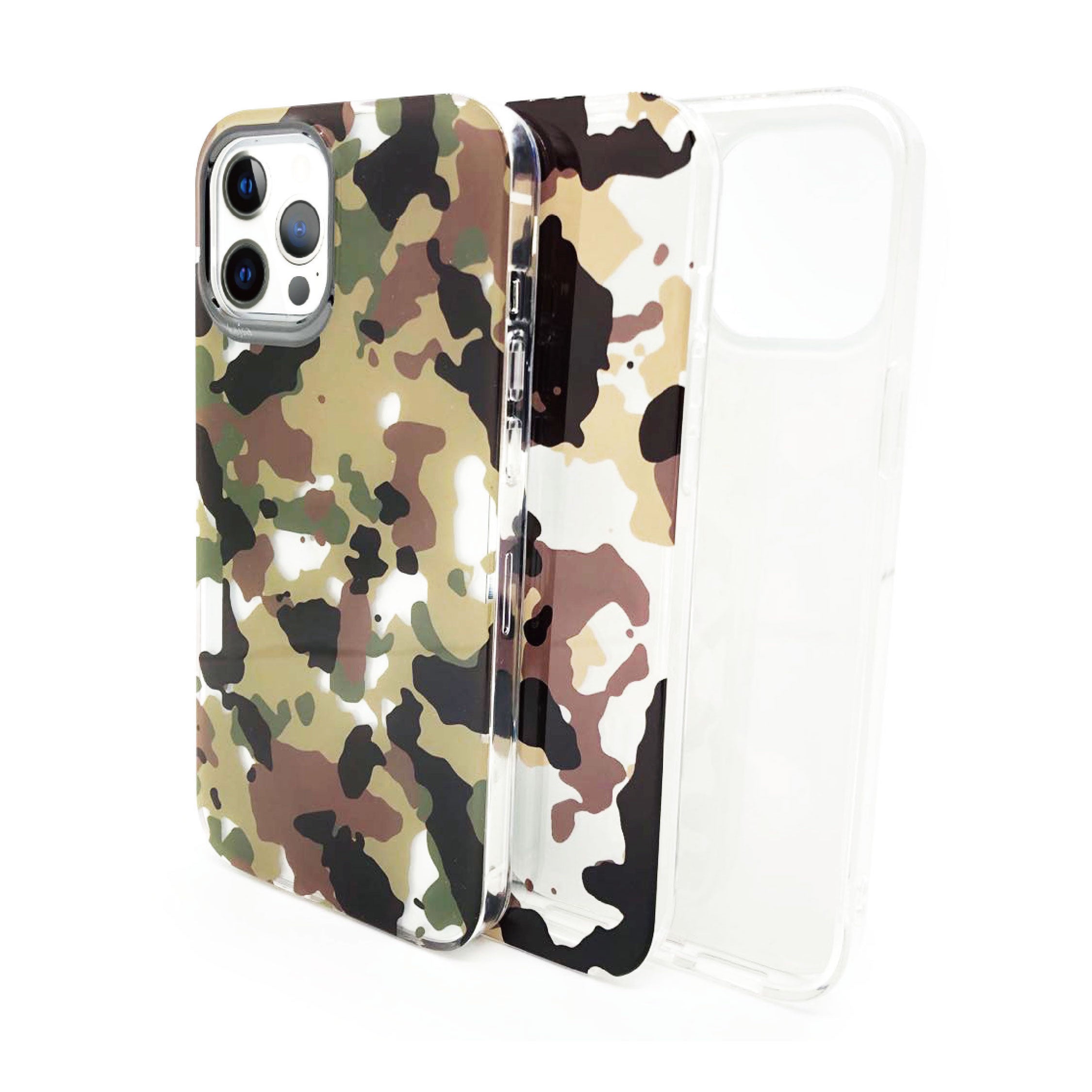 Trans-Shield Collection - Camo Pattern Back Cover for iPhone 12-Phone Case- phone case - phone cases- phone cover- iphone cover- iphone case- iphone cases- leather case- leather cases- DIYCASE - custom case - leather cover - hand strap case - croco pattern case - snake pattern case - carbon fiber phone case - phone case brand - unique phone case - high quality - phone case brand - protective case - buy phone case hong kong - online buy phone case - iphone‎手機殼 - 客製化手機殼 - samsung ‎手機殼 - 香港手機殼 - 買電話殼