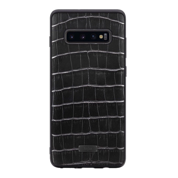 Neo Classic Collection - Genuine Croco Pattern Leather Back Case for Samsung Galaxy S10e/S10/S10+-Phone Case- phone case - phone cases- phone cover- iphone cover- iphone case- iphone cases- leather case- leather cases- DIYCASE - custom case - leather cover - hand strap case - croco pattern case - snake pattern case - carbon fiber phone case - phone case brand - unique phone case - high quality - phone case brand - protective case - buy phone case hong kong - online buy phone case - iphone‎手機殼 - 客製化手機殼 - sam