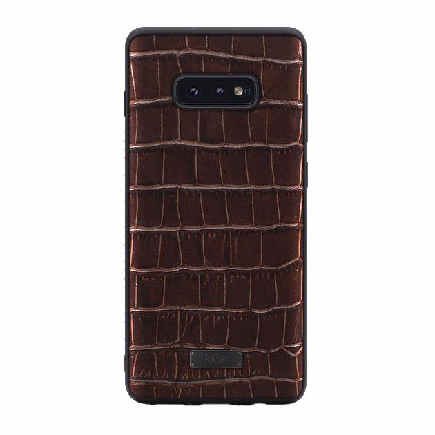 Neo Classic Collection - Genuine Croco Pattern Leather Back Case for Samsung Galaxy S10e/S10/S10+-Phone Case- phone case - phone cases- phone cover- iphone cover- iphone case- iphone cases- leather case- leather cases- DIYCASE - custom case - leather cover - hand strap case - croco pattern case - snake pattern case - carbon fiber phone case - phone case brand - unique phone case - high quality - phone case brand - protective case - buy phone case hong kong - online buy phone case - iphone‎手機殼 - 客製化手機殼 - sam