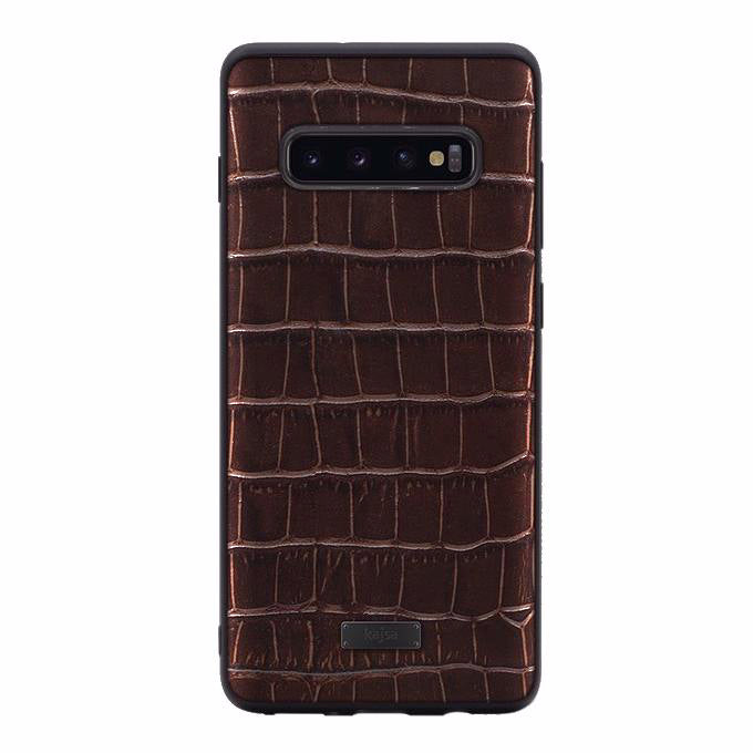 Neo Classic Collection - Genuine Croco Pattern Leather Back Case for Samsung Galaxy S10e/S10/S10+-Phone Case- phone case - phone cases- phone cover- iphone cover- iphone case- iphone cases- leather case- leather cases- DIYCASE - custom case - leather cover - hand strap case - croco pattern case - snake pattern case - carbon fiber phone case - phone case brand - unique phone case - high quality - phone case brand - protective case - buy phone case hong kong - online buy phone case - iphone‎手機殼 - 客製化手機殼 - sam